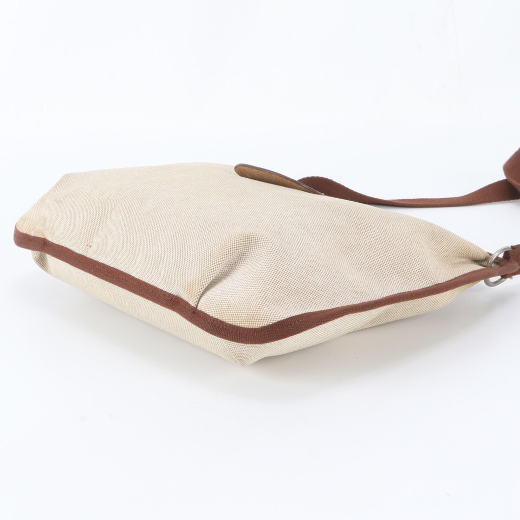 Hermes Beige Brown Leather Shoulder Bag Tote Bag (Pre-Owned)