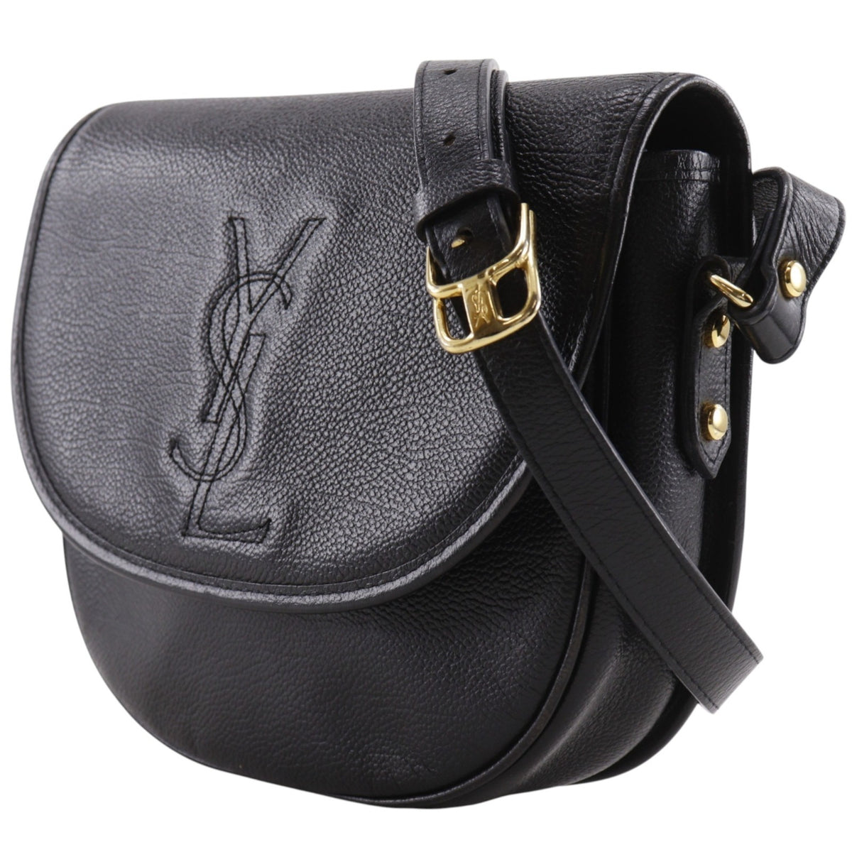 Yves Saint Laurent Black Leather Shoulder Bag (Pre-Owned)