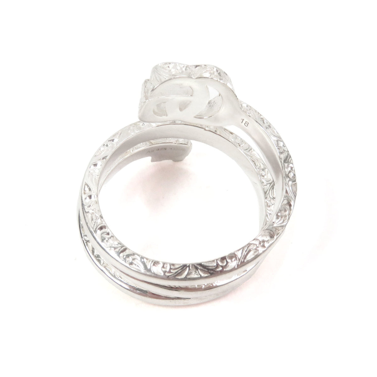 Gucci Silver Silver 925 Band Ring (Pre-Owned)