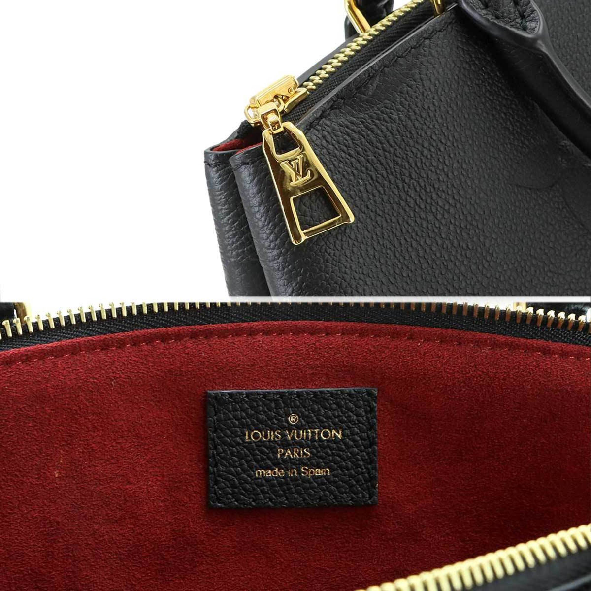 Louis Vuitton Monogram Noir Monogram Empreinte Leather Handbag (Pre-Owned)