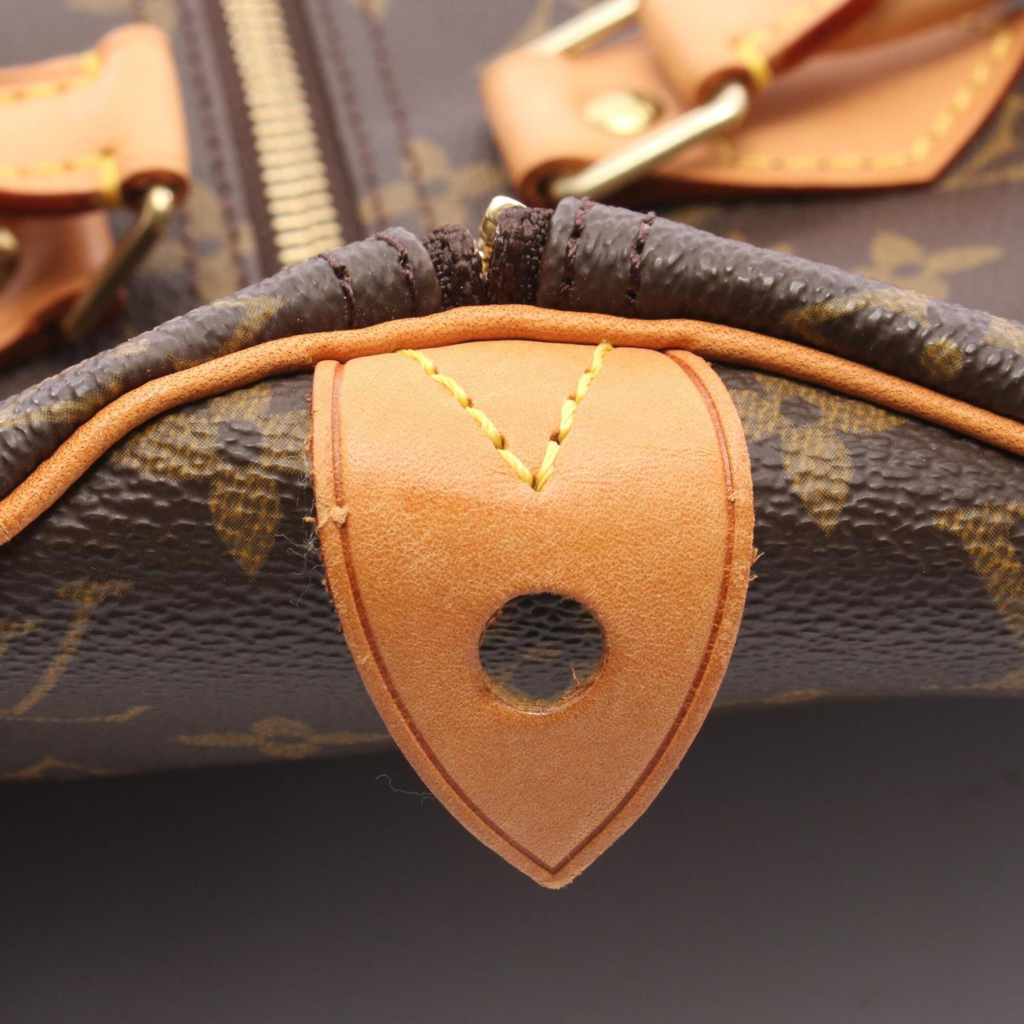 Louis Vuitton Brown Monogram Coated Canvas Leather Handbag (Pre-Owned)