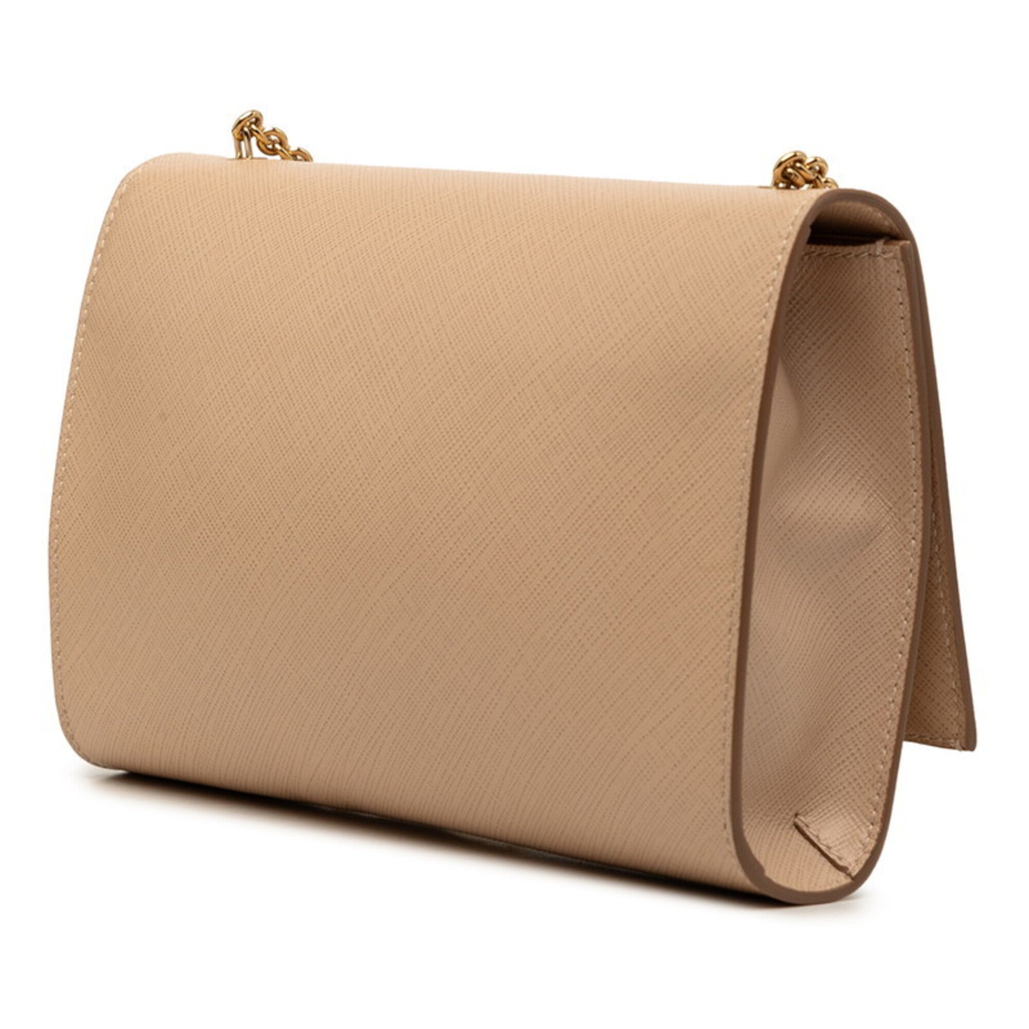 Salvatore Ferragamo Beige Leather Shoulder Bag (Pre-Owned)