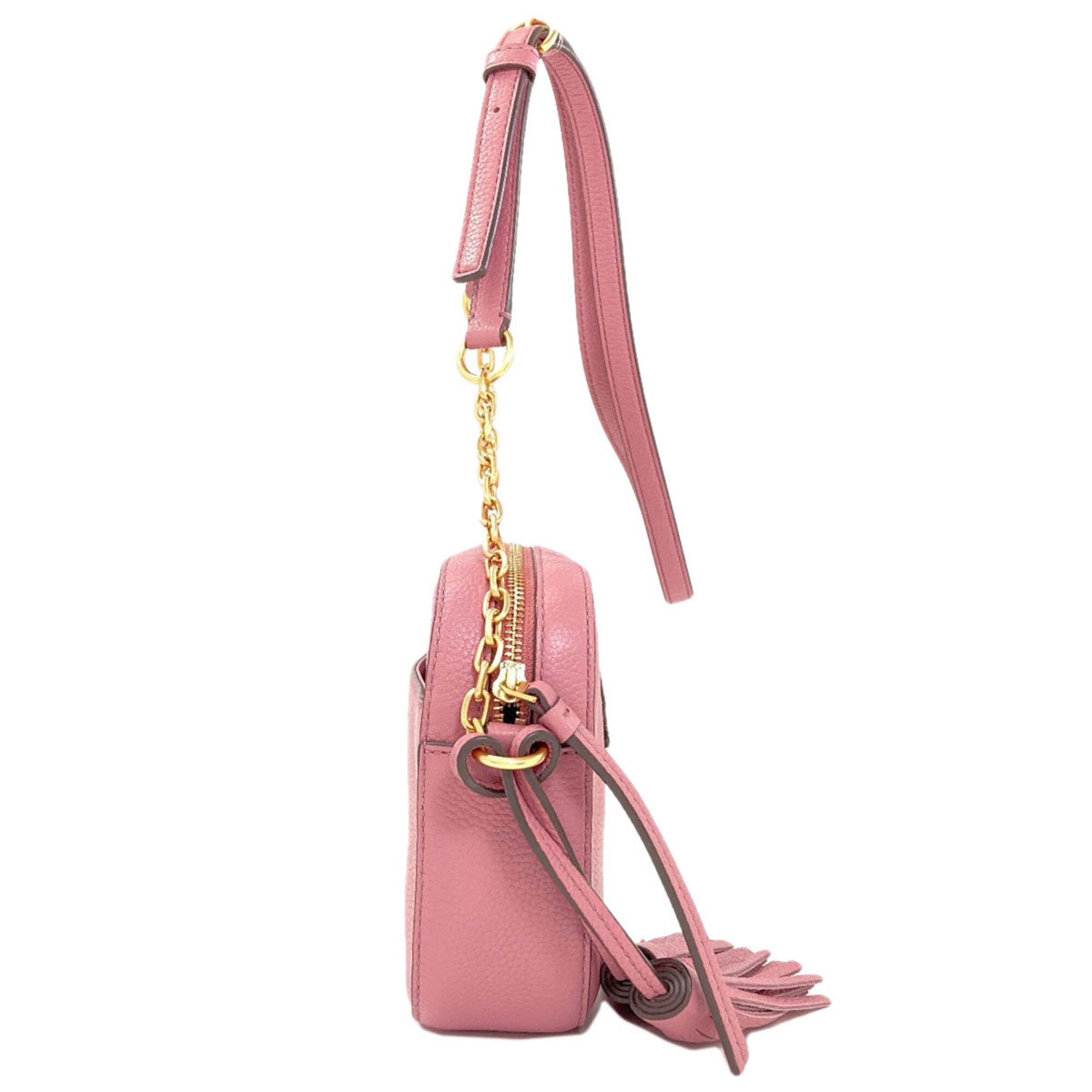 Tory Burch Pink Leather Shoulder Bag (Pre-Owned)