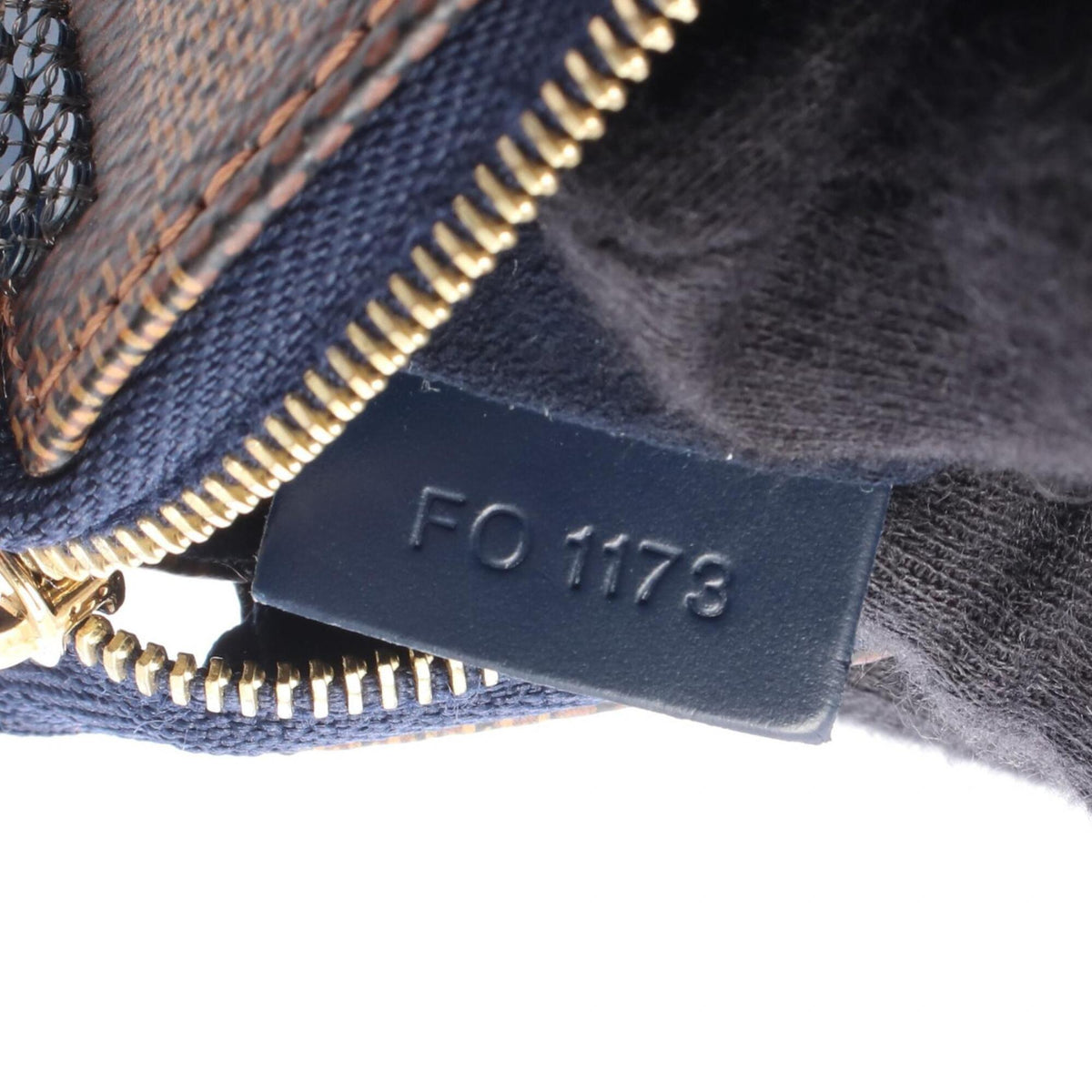 Louis Vuitton Brown Navy Coated Canvas Spangles Handbag Pochette (Pre-Owned)