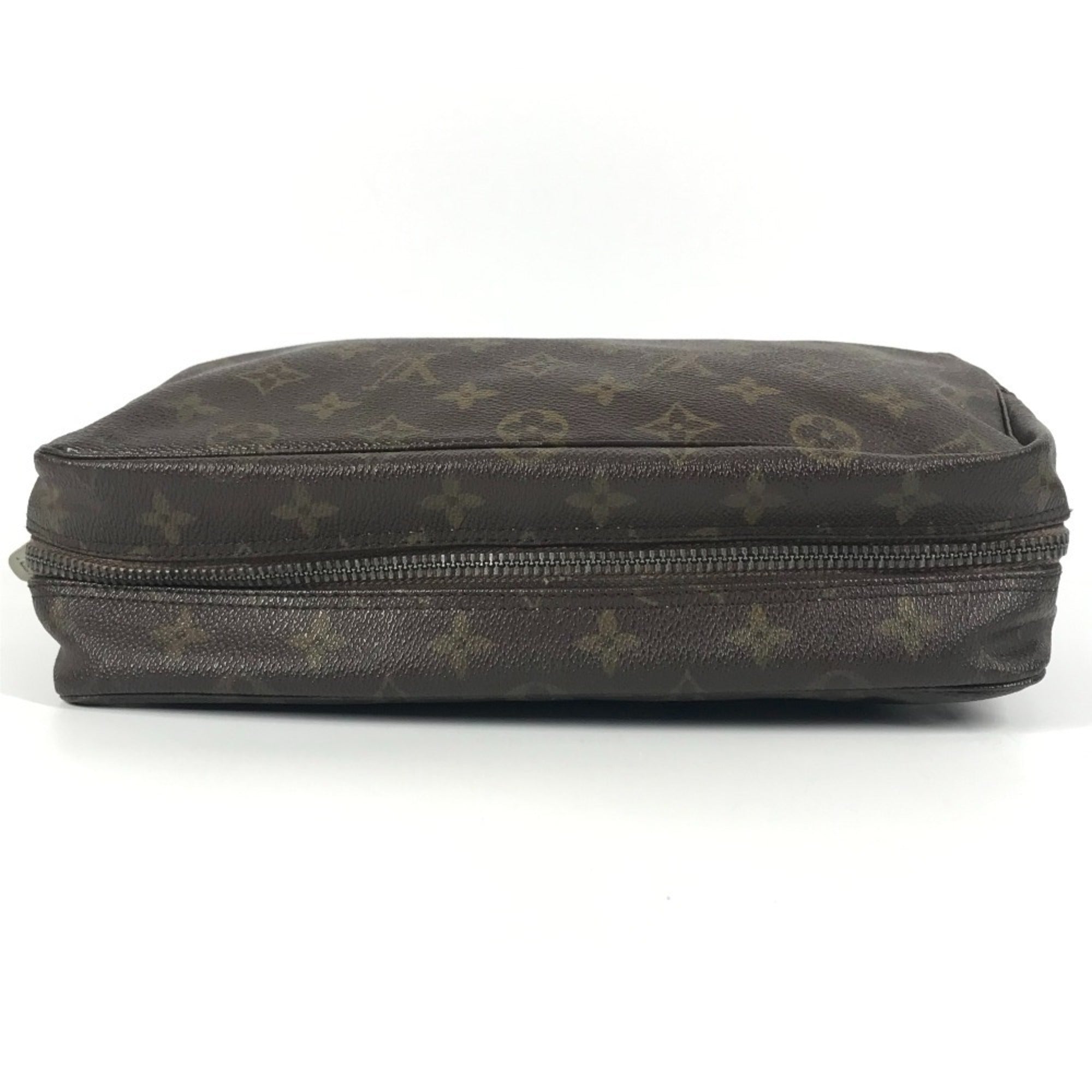 Louis Vuitton Monogram Brown Monogram Clutch Bag Pouch (Pre-Owned)