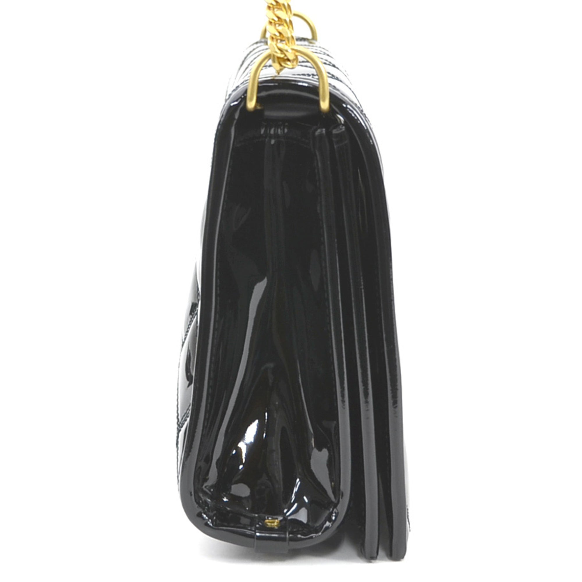 Saint Laurent Black Patent Leather Shoulder Bag (Pre-Owned)
