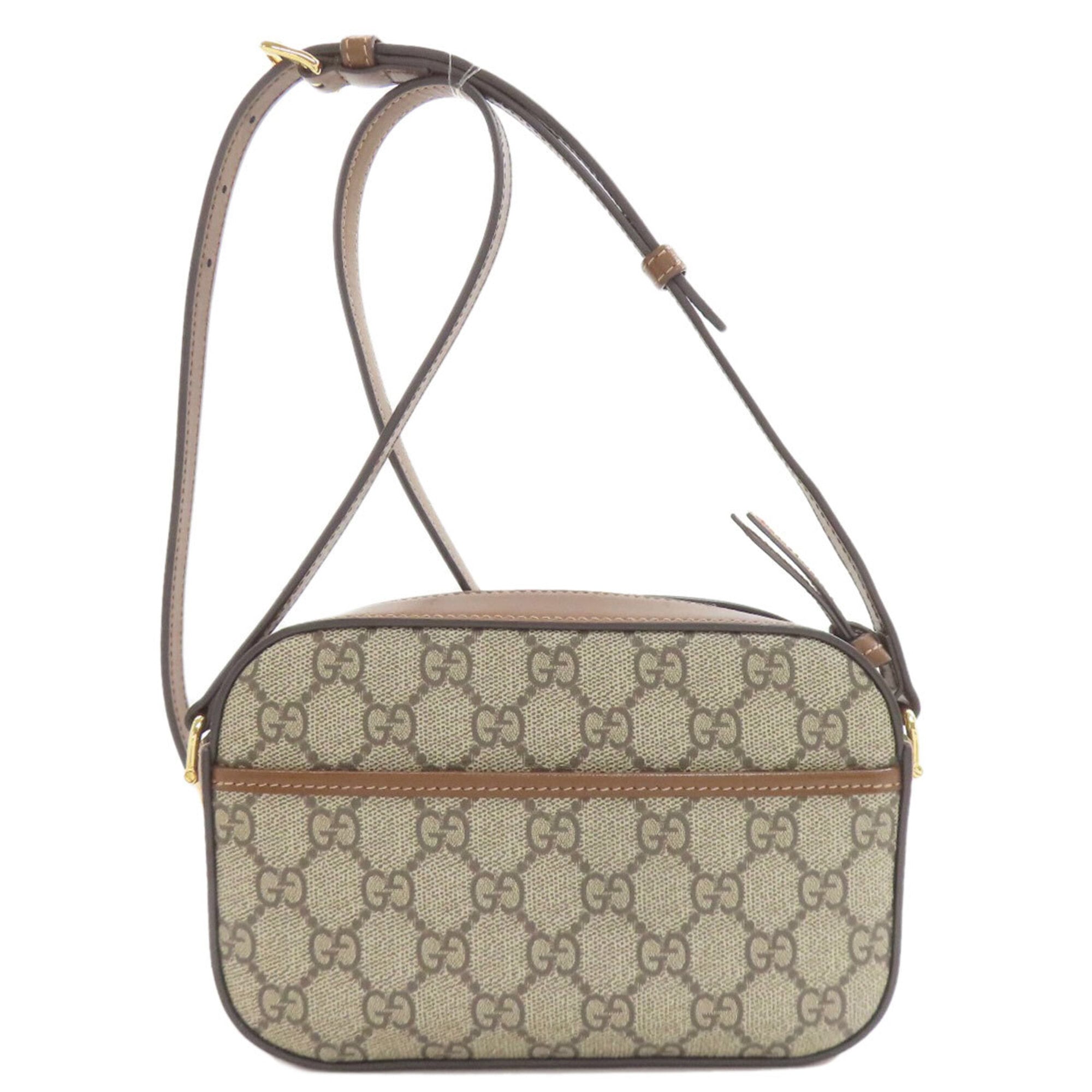 Gucci Horsebit Brown Pvc Shoulder Bag (Pre-Owned)