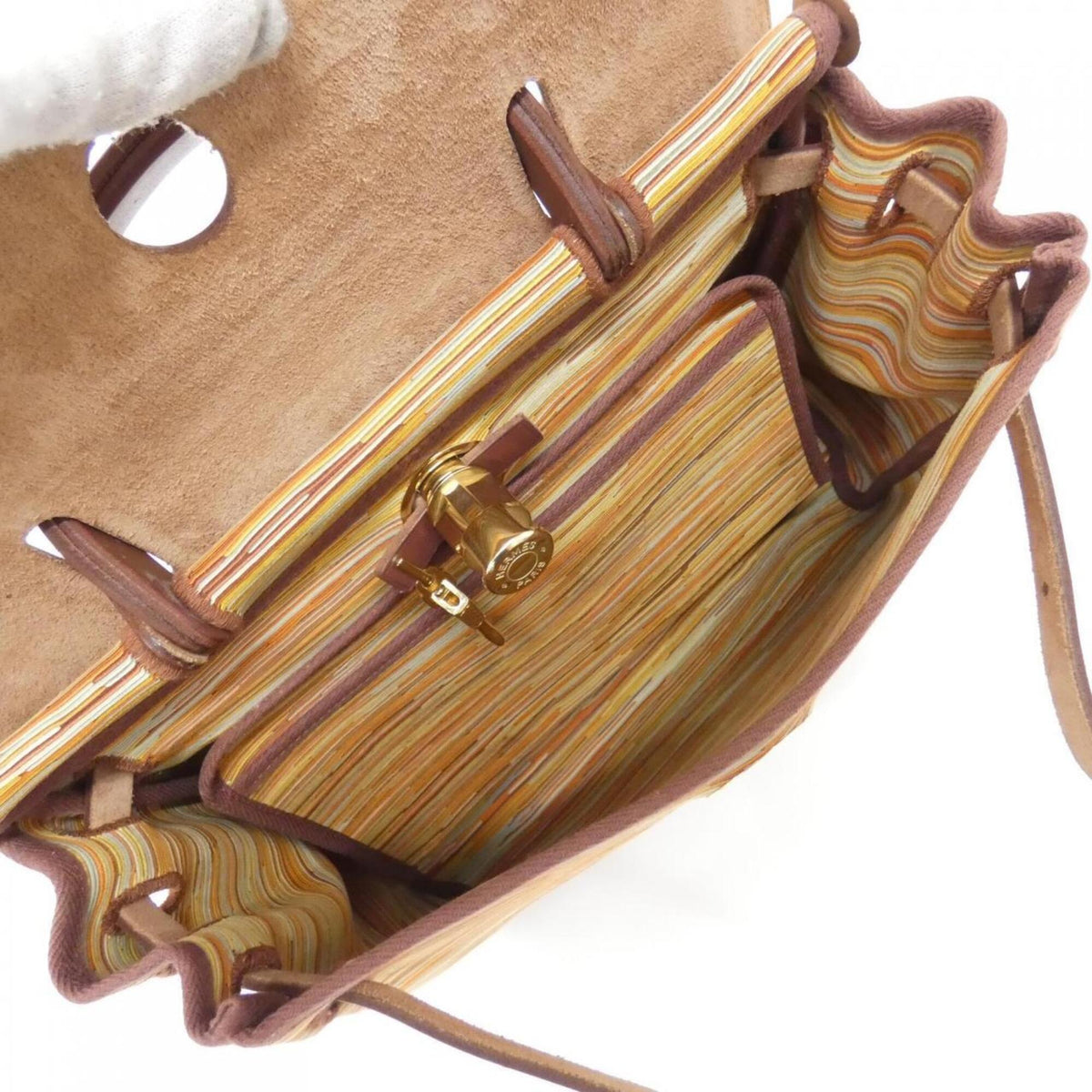 Hermes Brown Havane Leather Handbag (Pre-Owned)