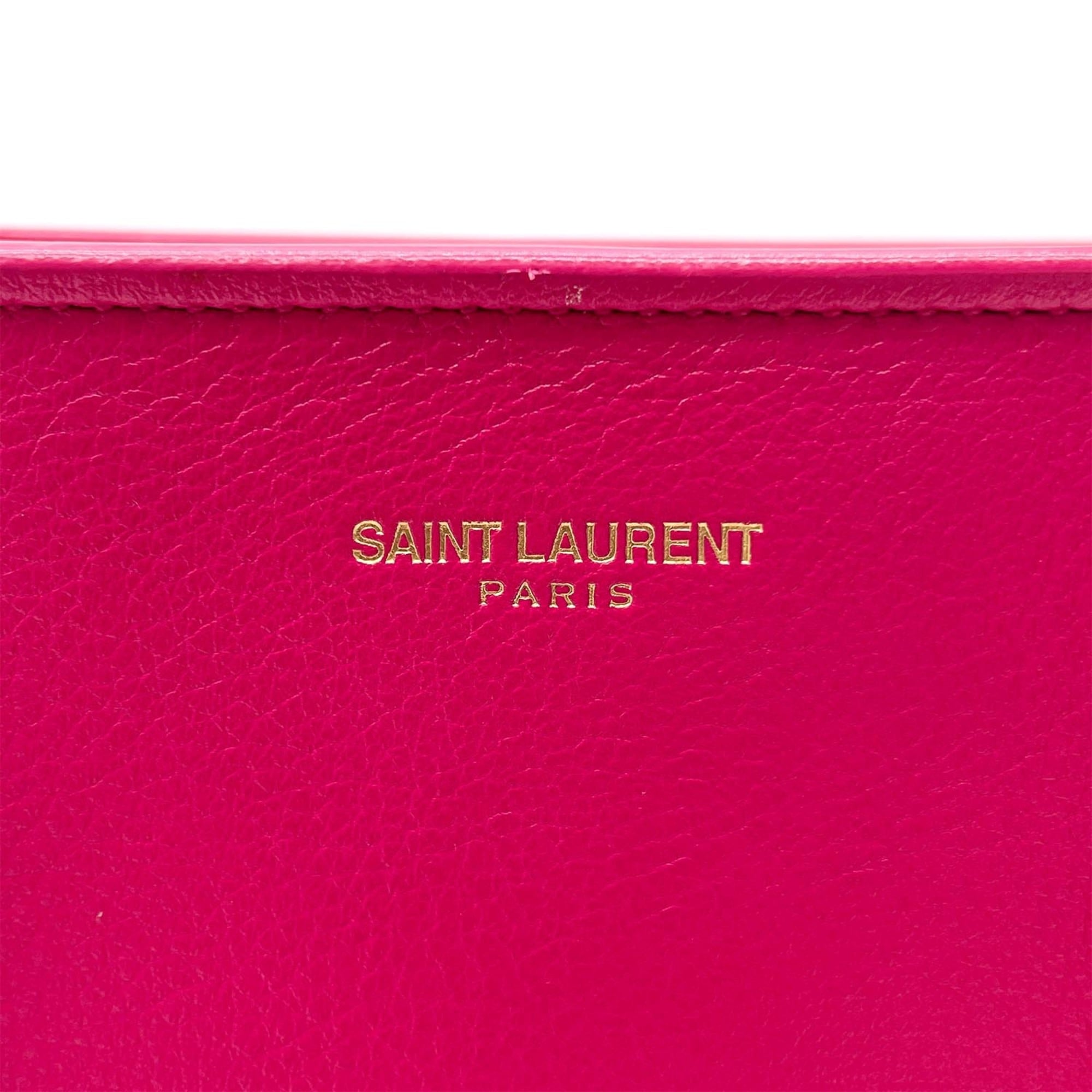 Saint Laurent Pink Leather Handbag (Pre-Owned)