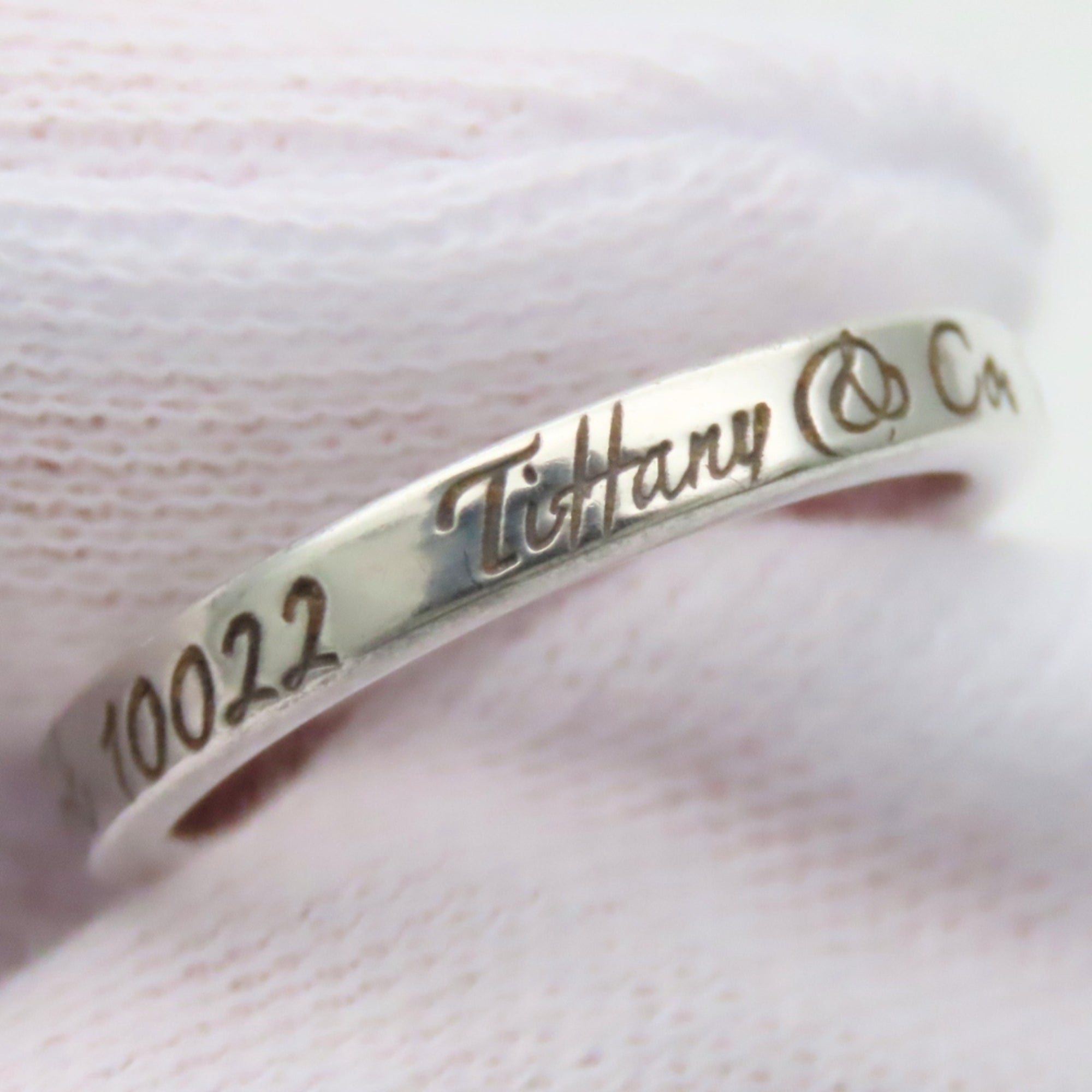 Tiffany Silver Silver 925 Band Ring (Pre-Owned)