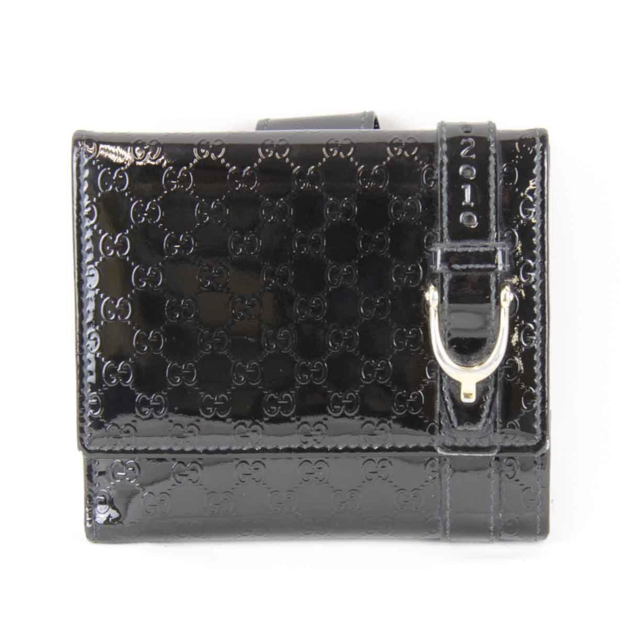 Gucci Black Patent Leather Wallet (Bi-Fold) (Pre-Owned)