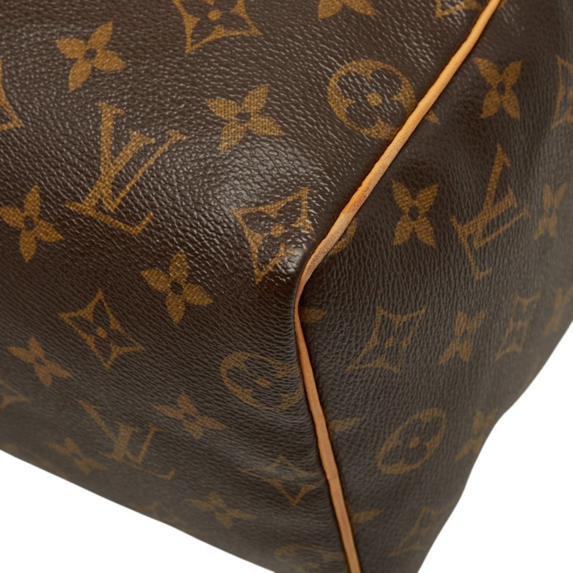 Louis Vuitton Brown Pvc Leather Boston Bag Handbag (Pre-Owned)