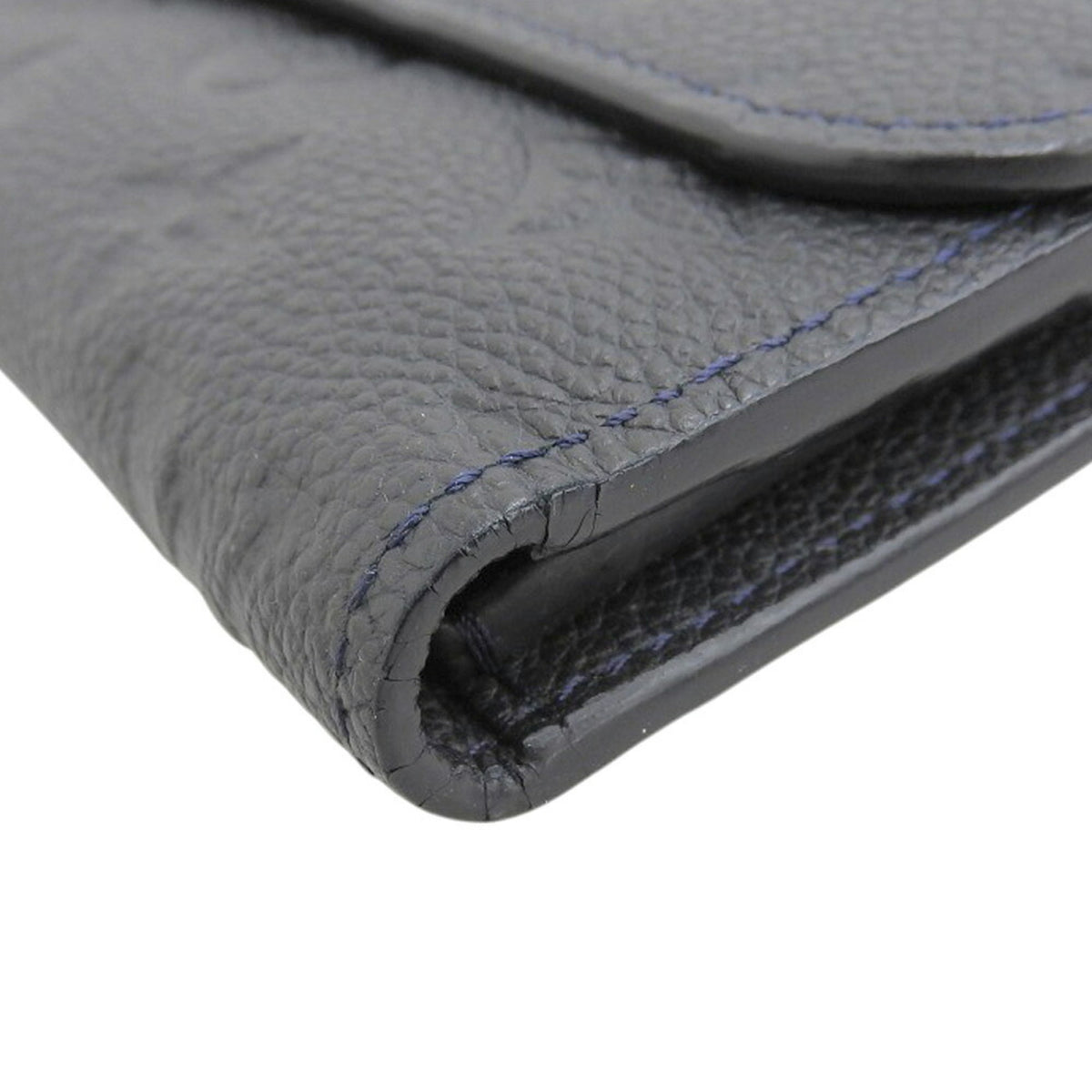 Louis Vuitton Infini Navy Monogram Empreinte Long Wallet (Tri-Fold) (Pre-Owned)