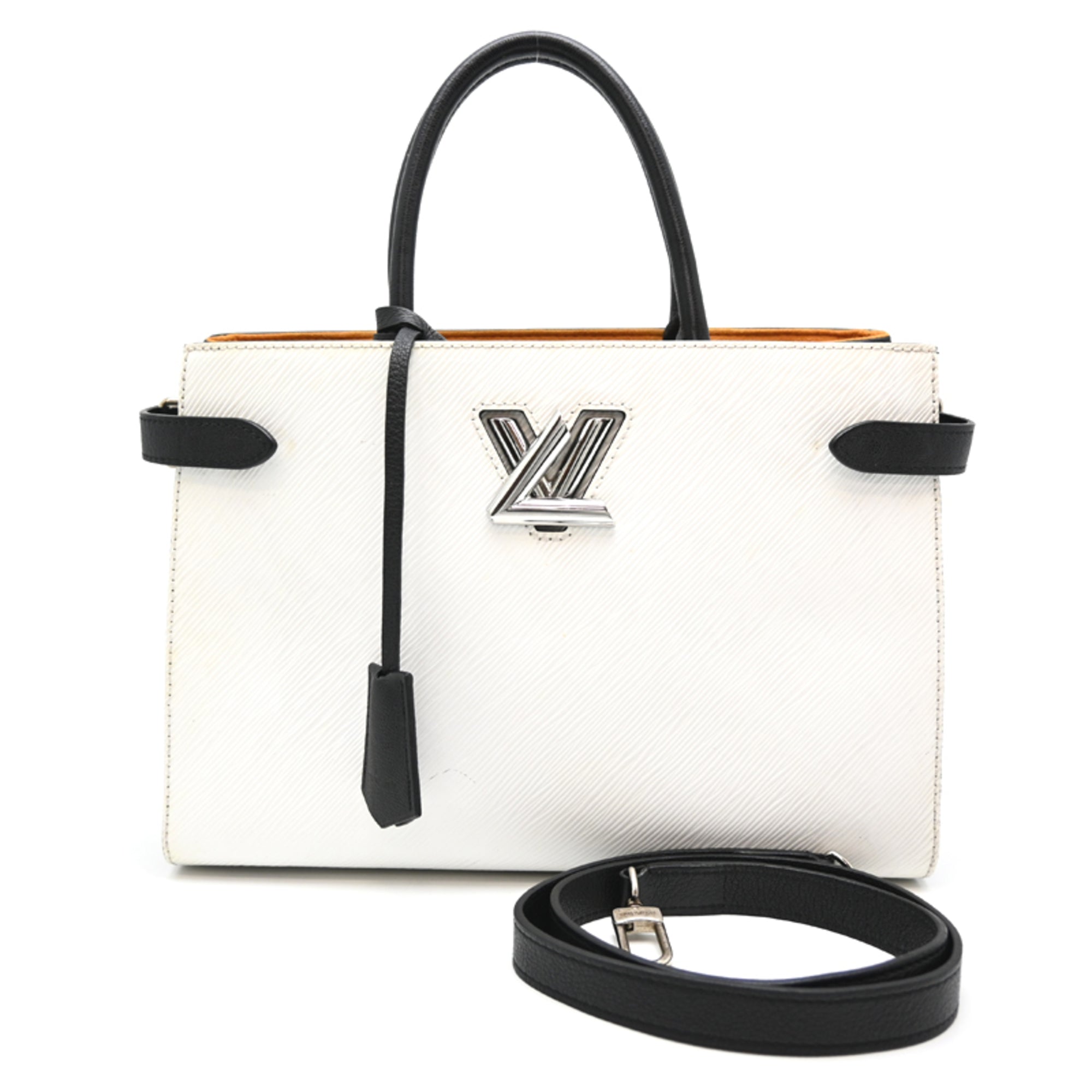 Louis Vuitton Black White Epi Leather Handbag (Pre-Owned)
