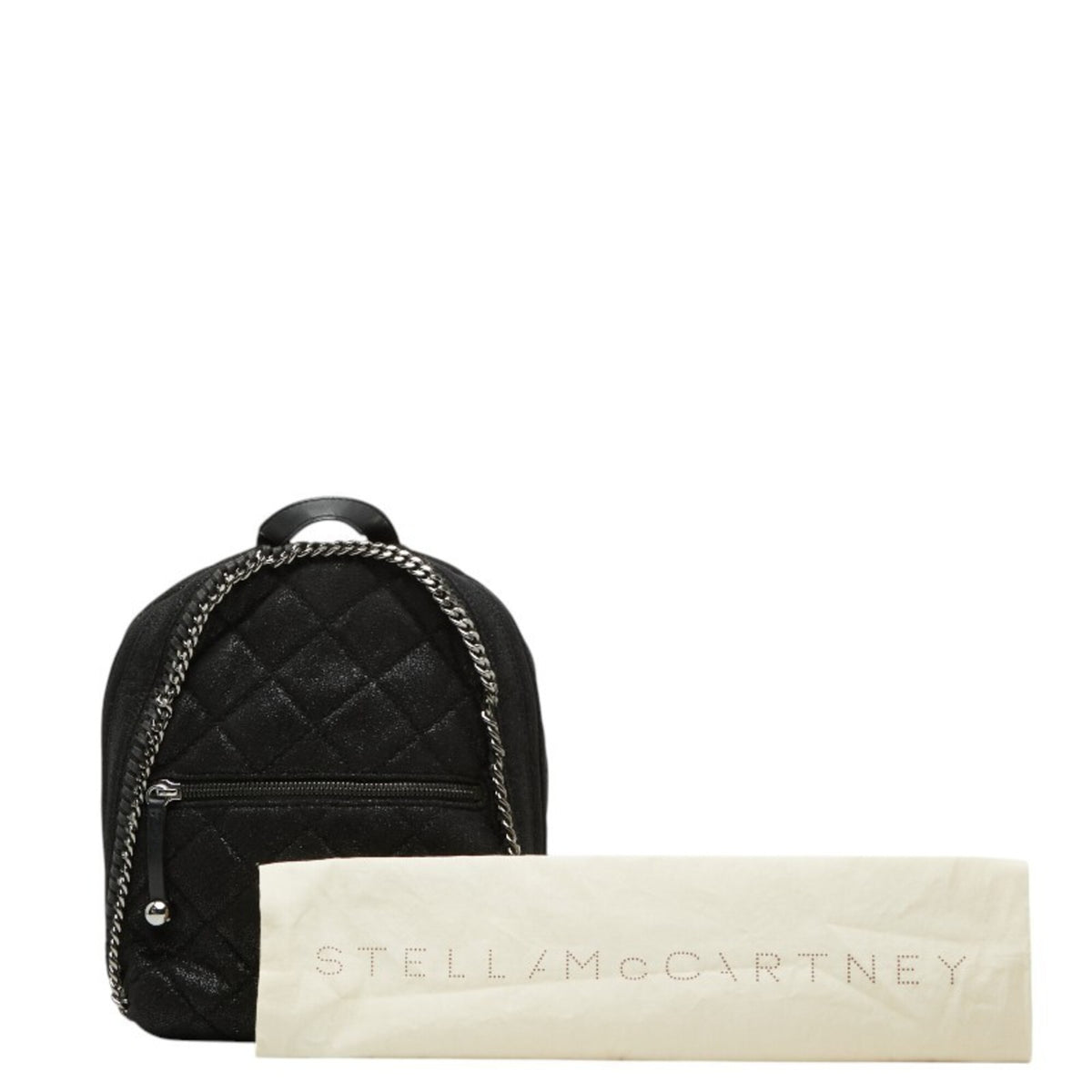 Stella Mccartney Black Polyester Leather Backpack (Pre-Owned)