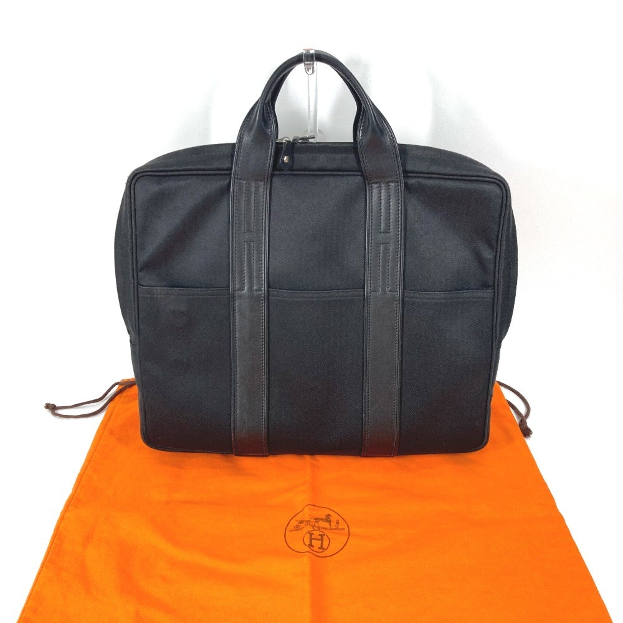 Hermes Acapulco Black Nylon Handbag Tote Bag (Pre-Owned)
