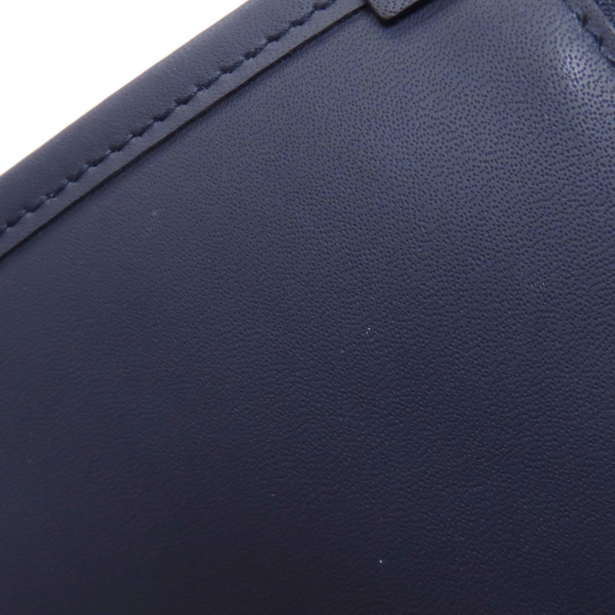 Gucci Navy White Canvas Handbag (Pre-Owned)
