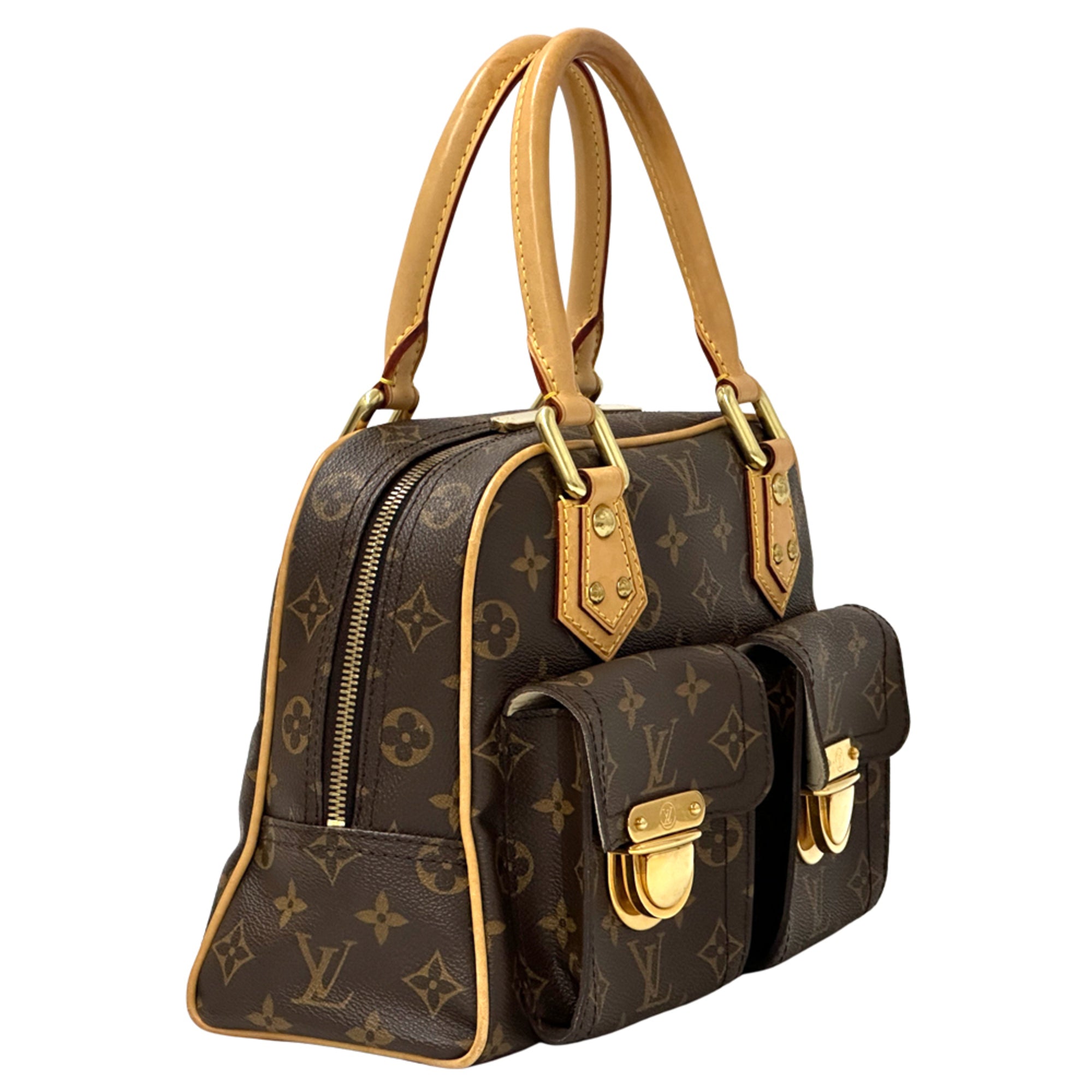 Louis Vuitton Brown Monogram Canvas Handbag (Pre-Owned)