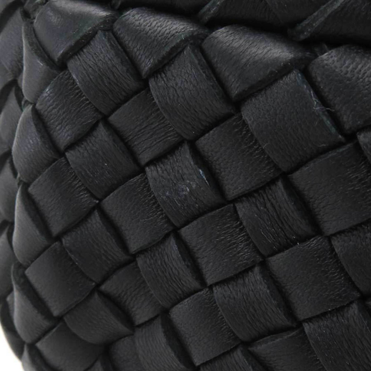 Bottega Veneta Black Intrecciato Handbag Shoulder Bag (Pre-Owned)