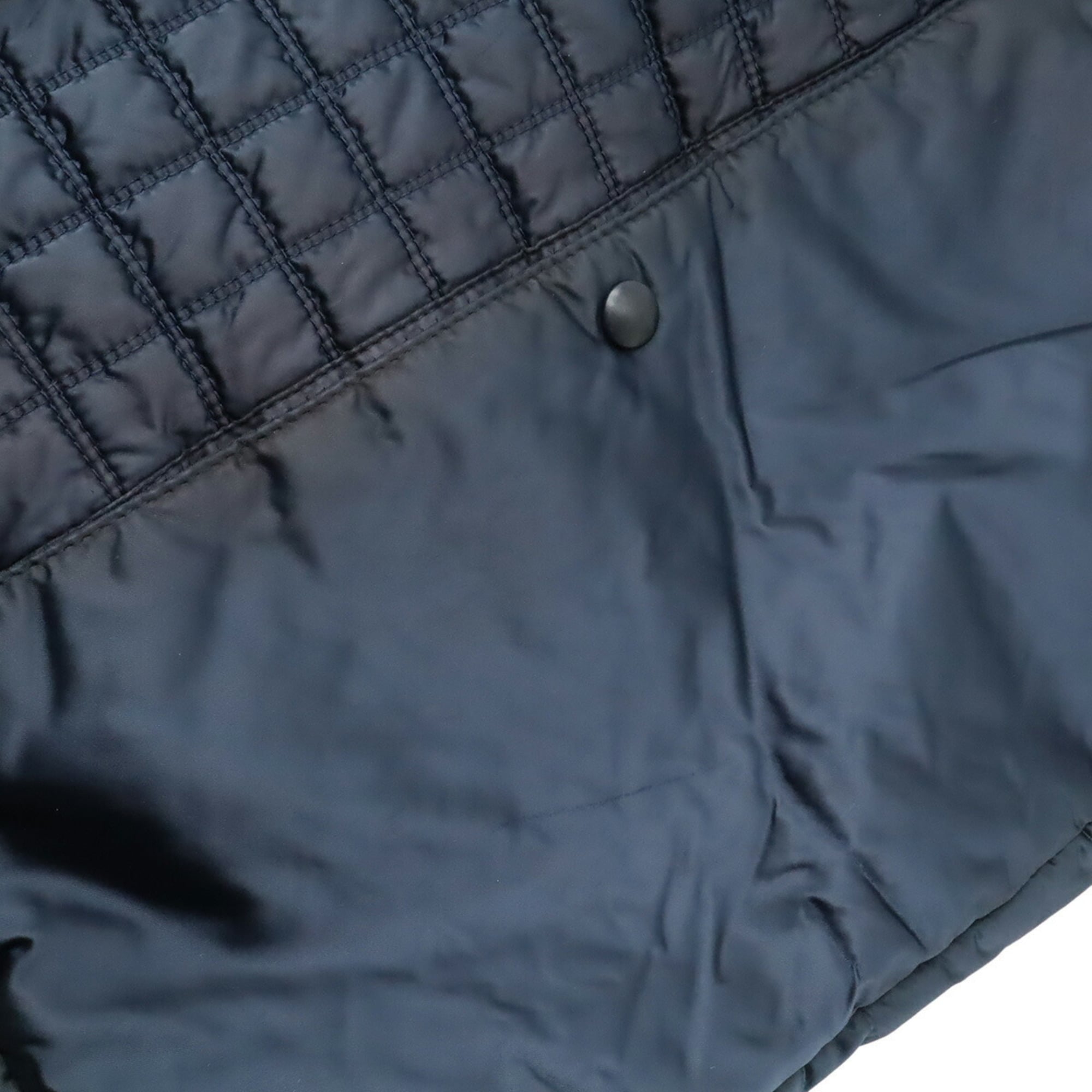 Chanel Black Navy Nylon Messenger Bag Shoulder Bag (Pre-Owned)