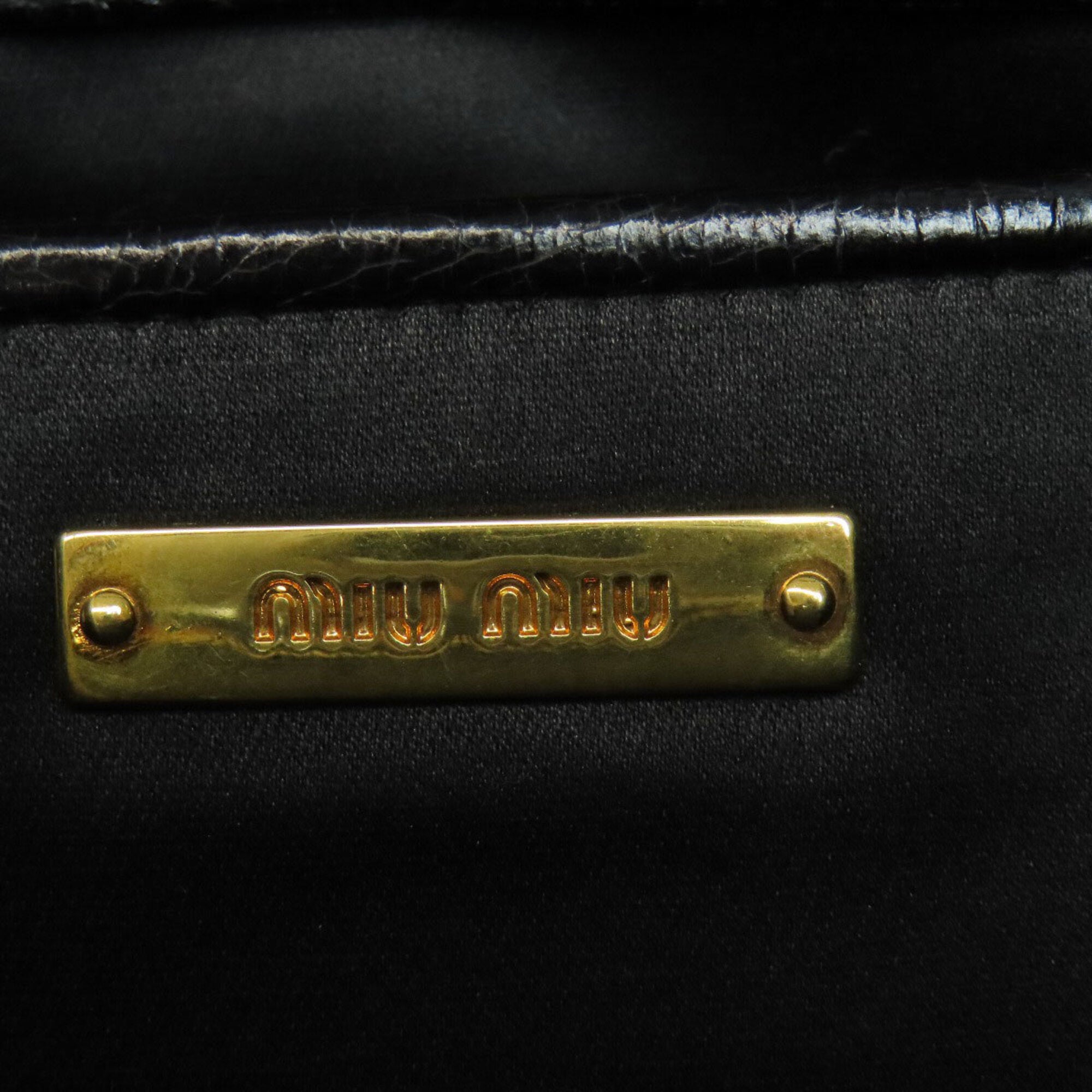 Miu Miu Black Leather Handbag (Pre-Owned)