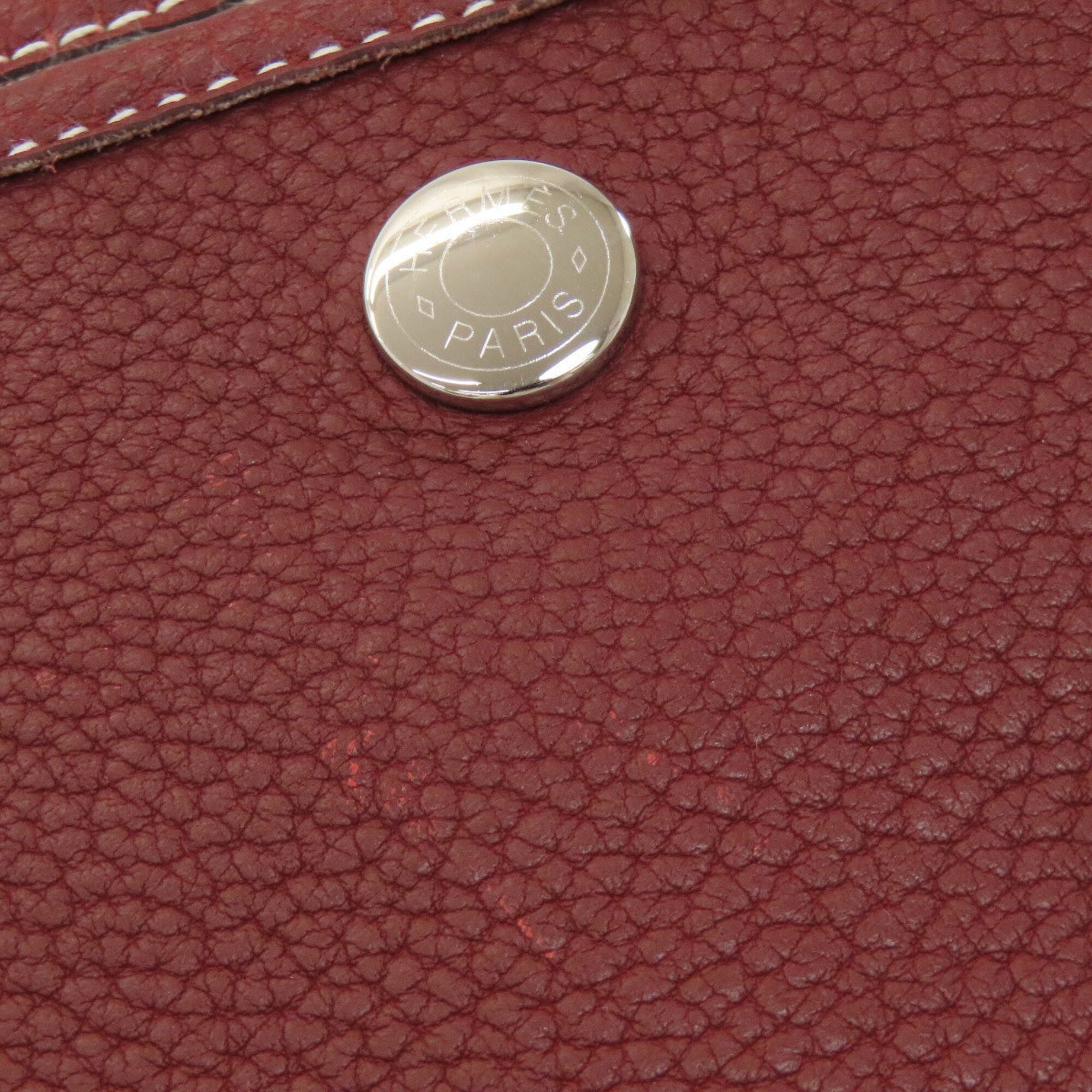 Hermes Bordeaux Negonda Leather Tote Bag (Pre-Owned)