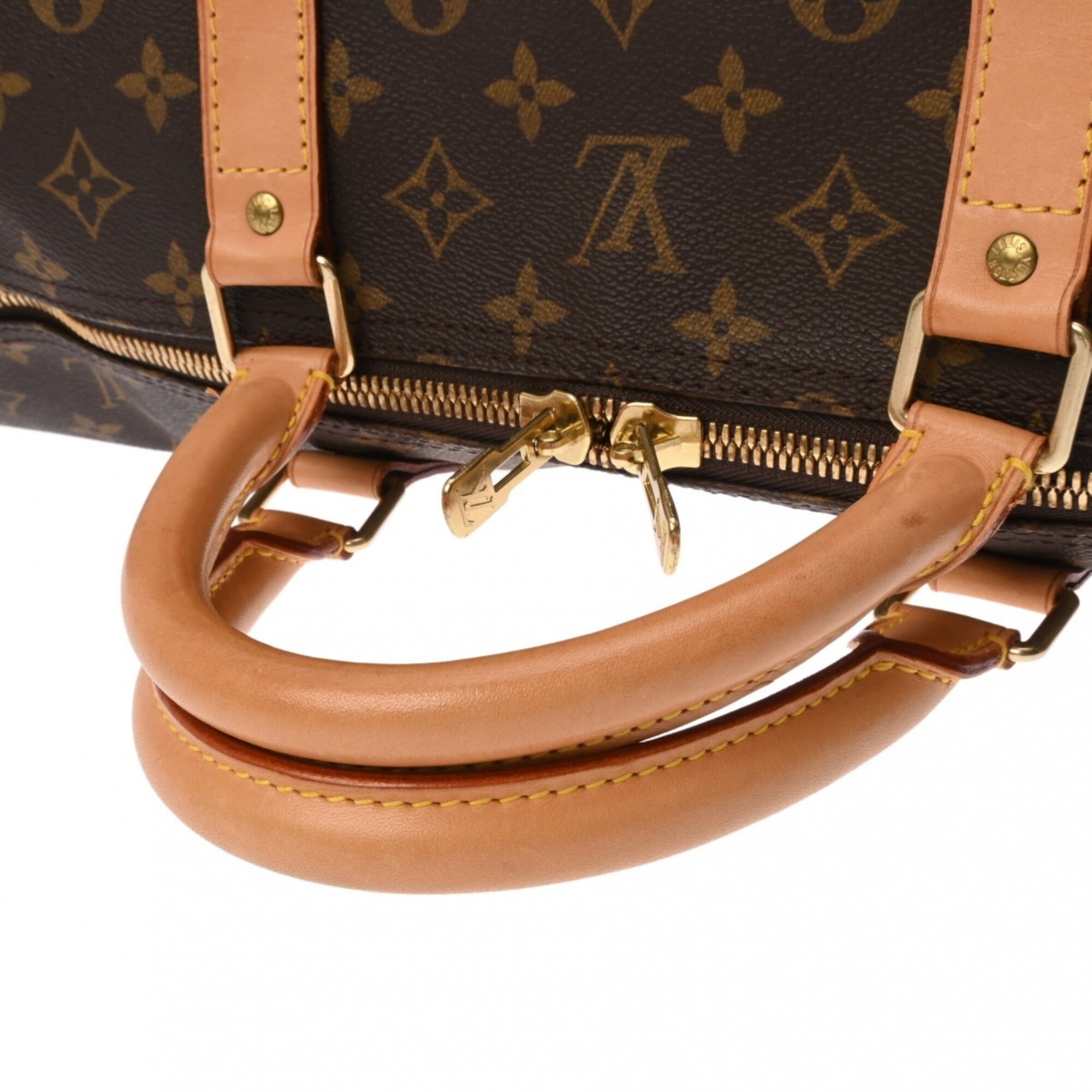 Louis Vuitton Brown Monogram Canvas Boston Bag (Pre-Owned)