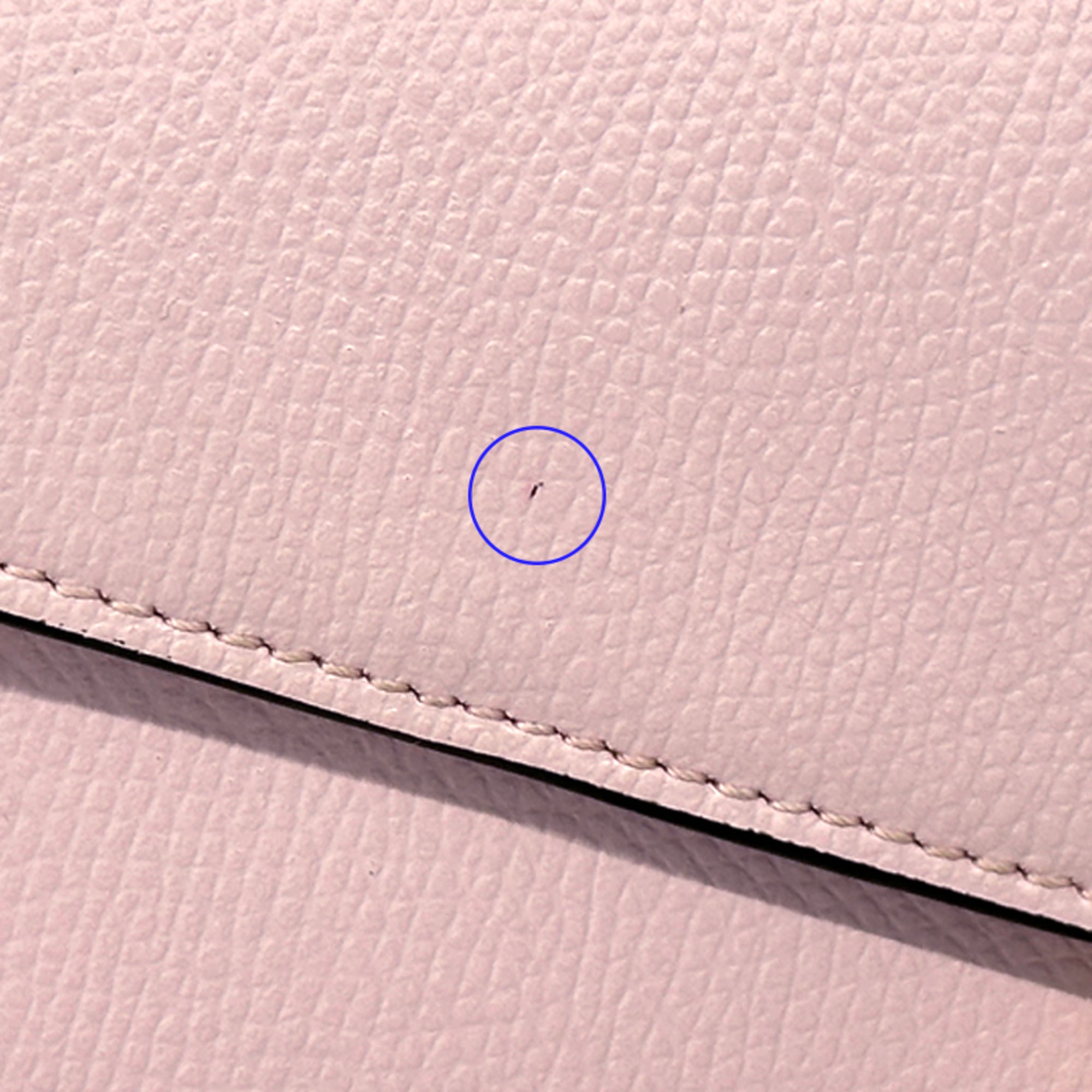 Fendi Gold Pink Leather Long Wallet (Bi-Fold) (Pre-Owned)
