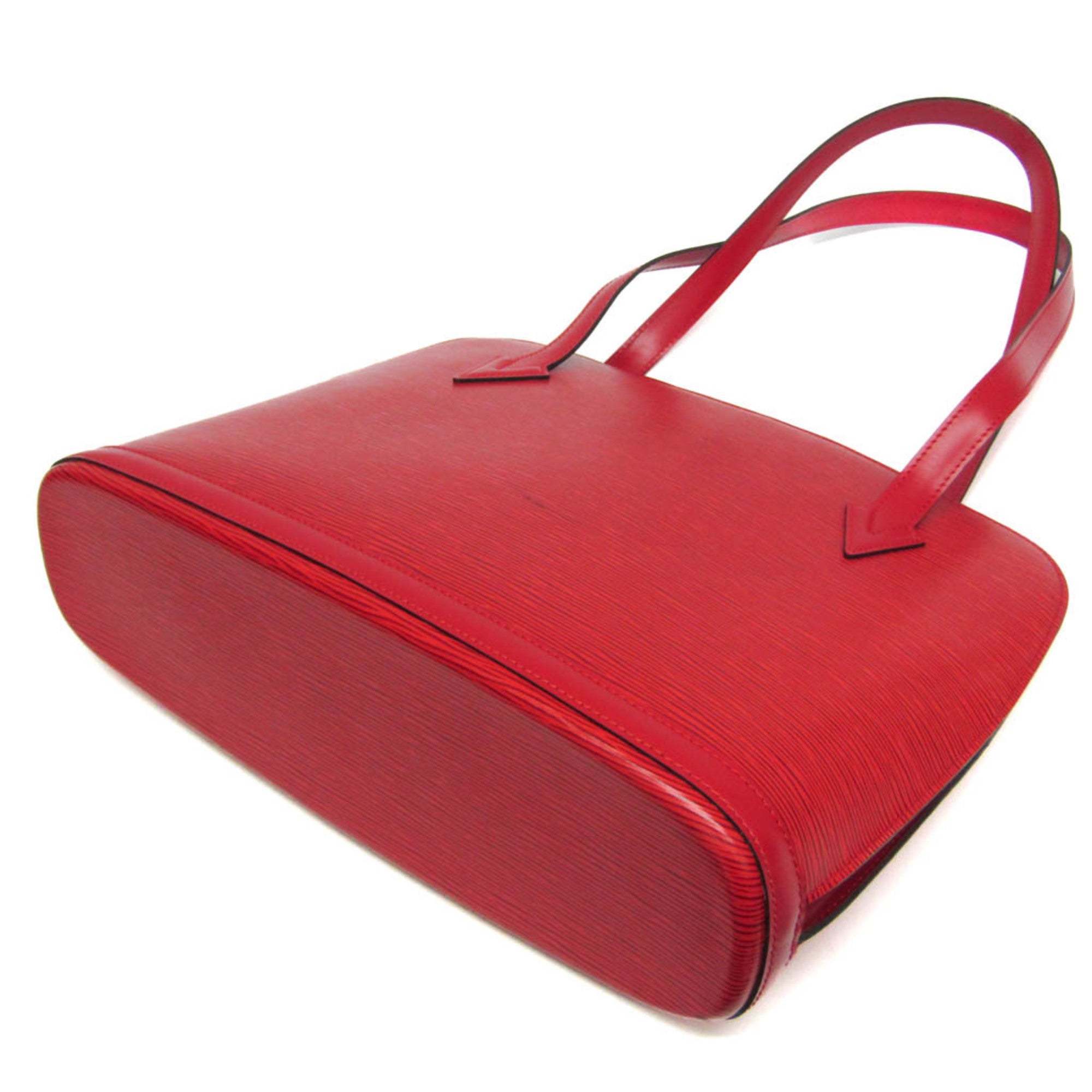 Louis Vuitton Lussac Handbag Epi Leather Red Leather Shoulder Bag Bag (Pre-Owned)