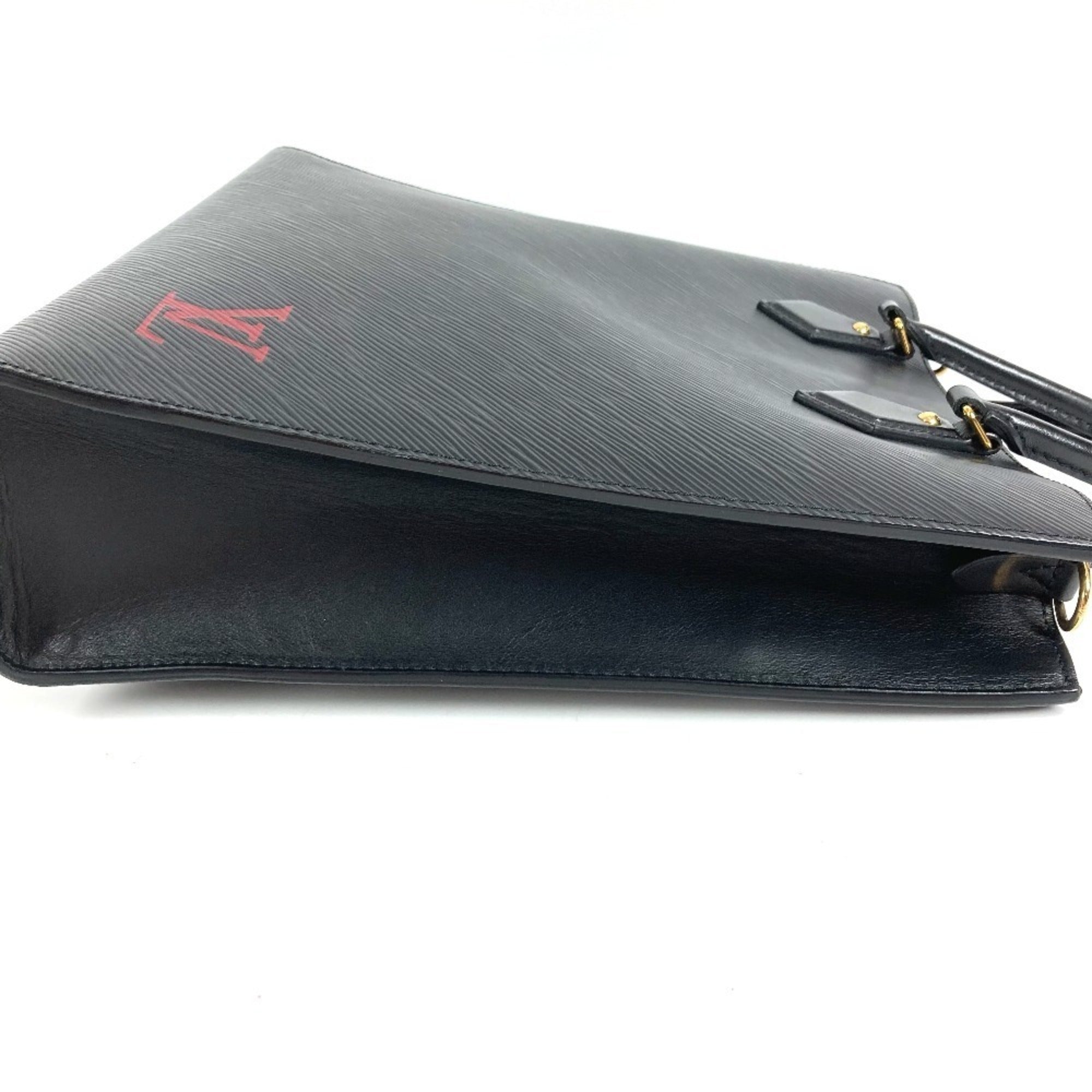 Louis Vuitton Black Epi Leather Handbag Shoulder Bag Tote Bag (Pre-Owned)