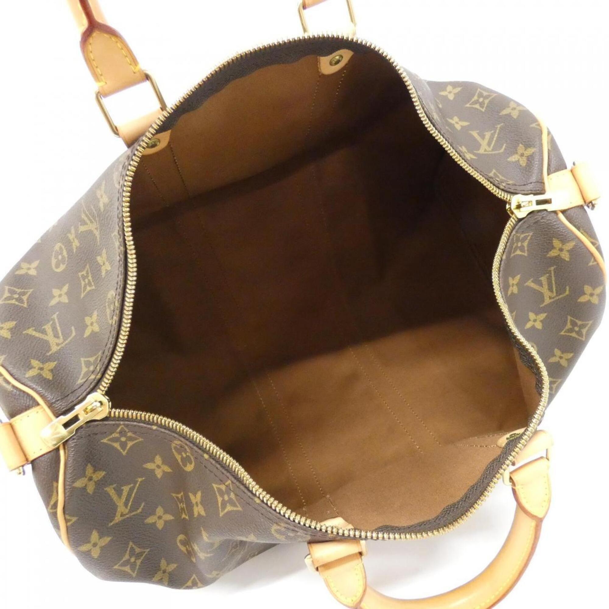 Louis Vuitton Marron Coated Canvas Boston Bag (Pre-Owned)