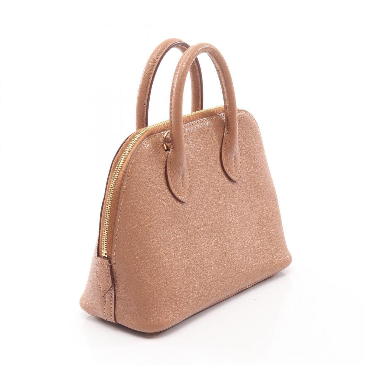 Hermes Brown Chevre Leather Handbag (Pre-Owned)