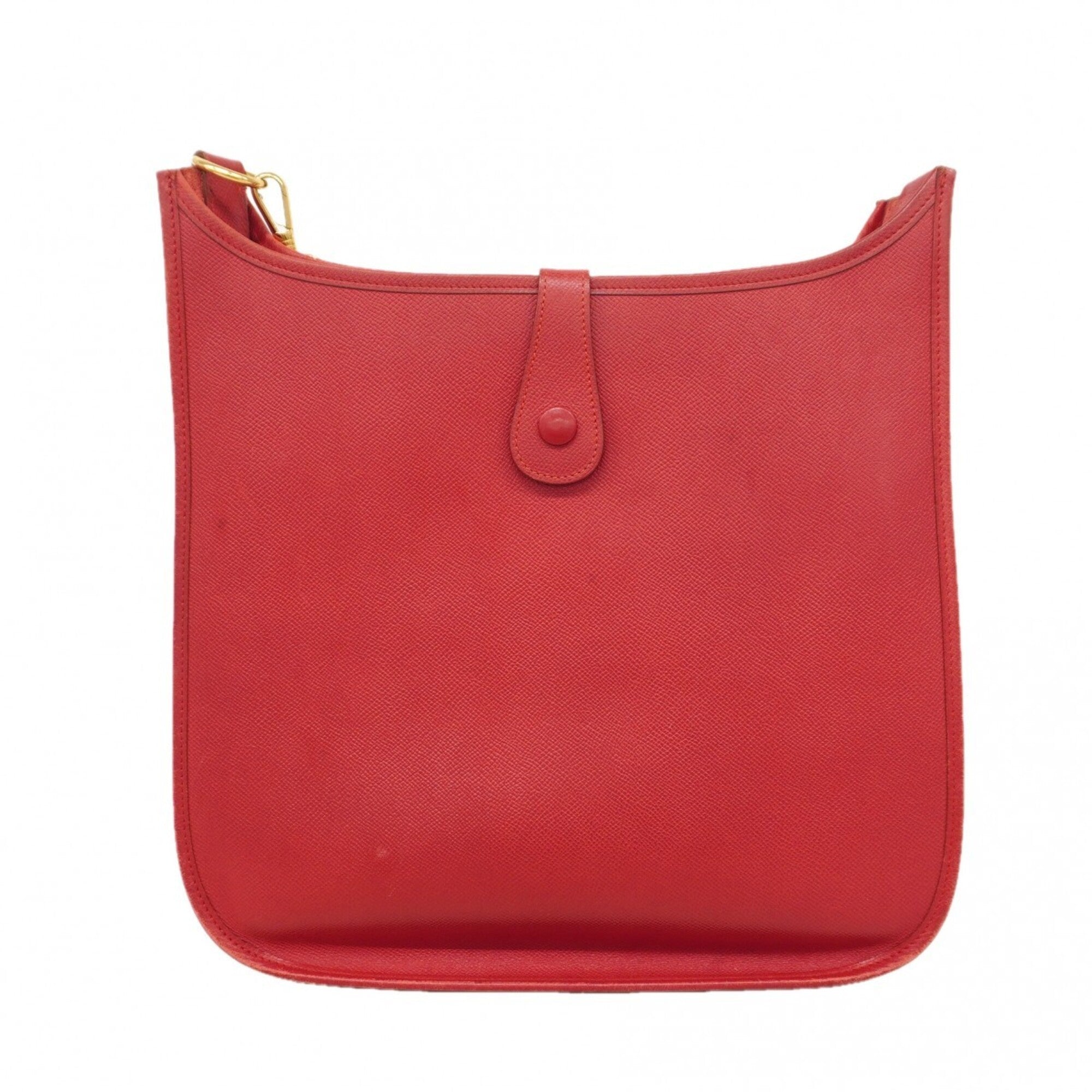 Hermes Rouge Casaque Ardennes Leather Shoulder Bag (Pre-Owned)