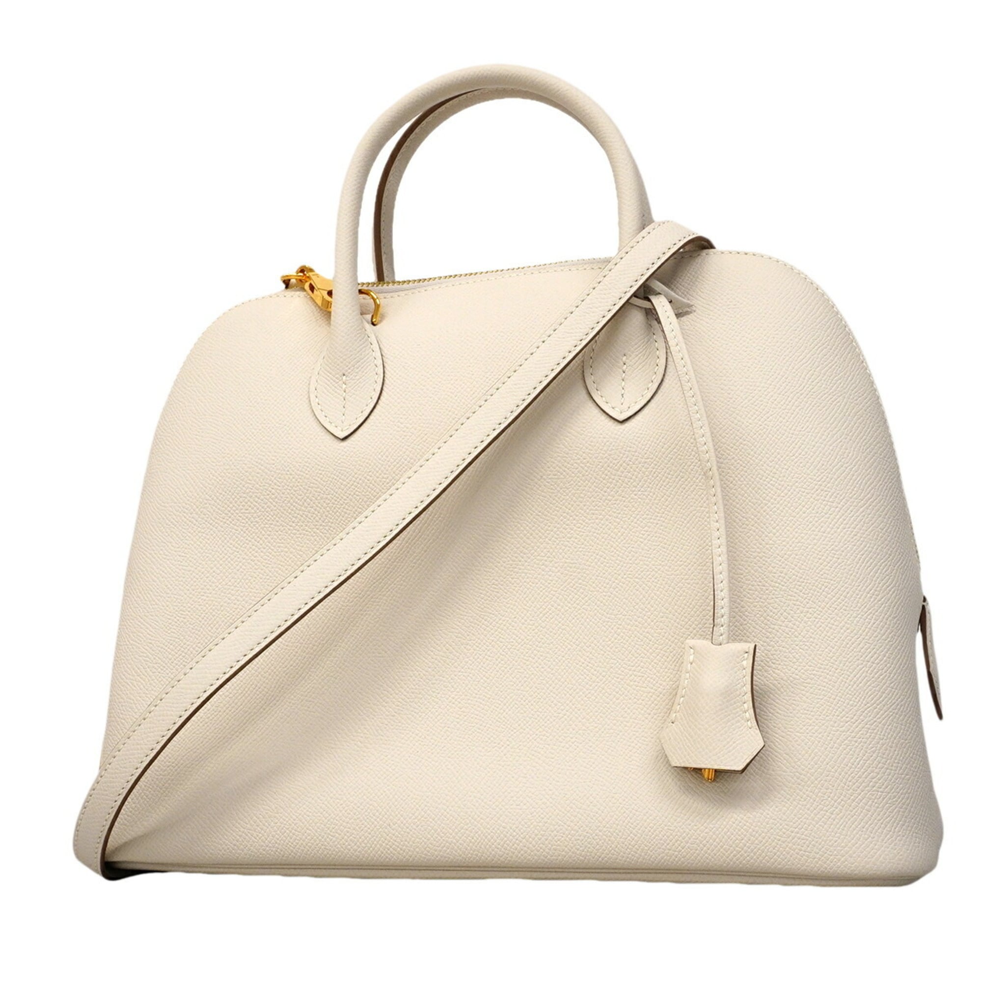 Hermes White Epsom Leather Handbag (Pre-Owned)