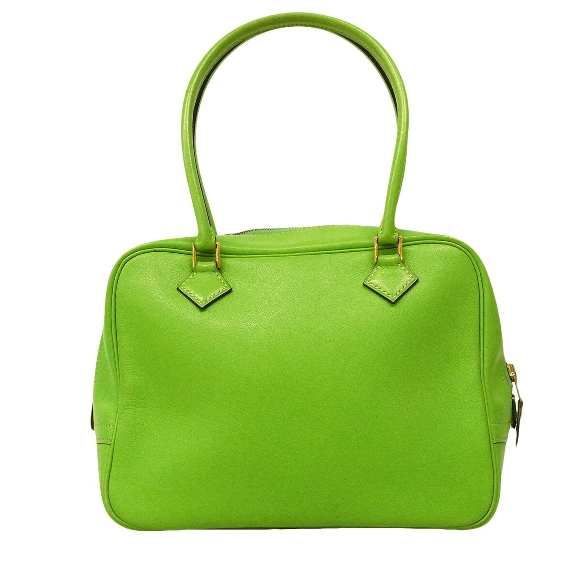 Hermes Green Gulliver Leather Handbag (Pre-Owned)