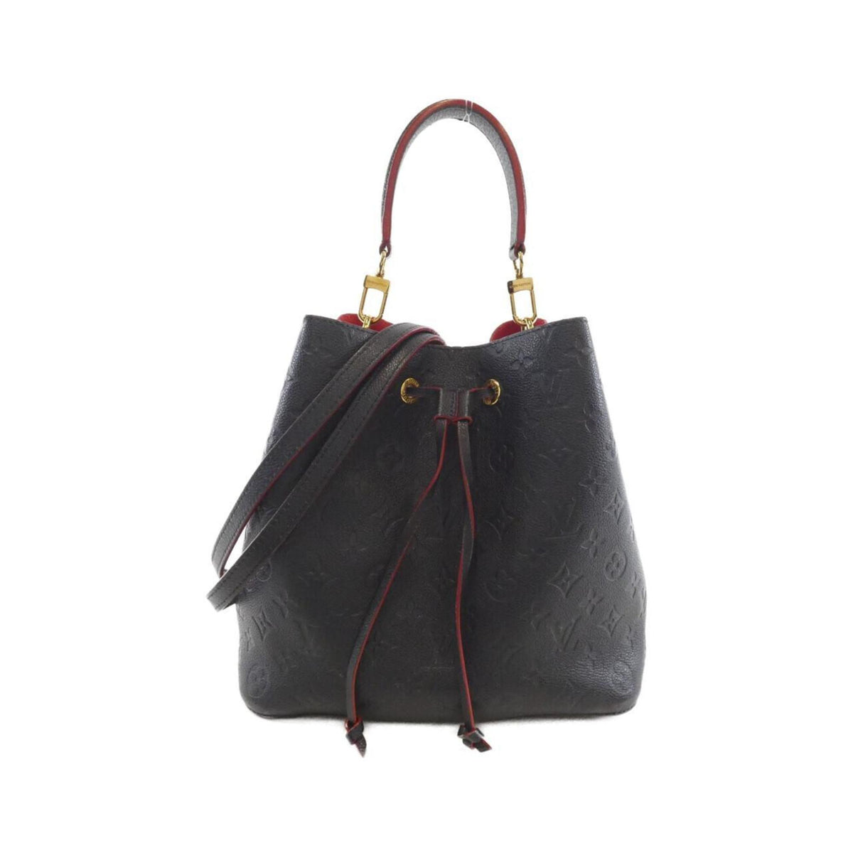 Louis Vuitton Marine Rouge Leather Shoulder Bag (Pre-Owned)