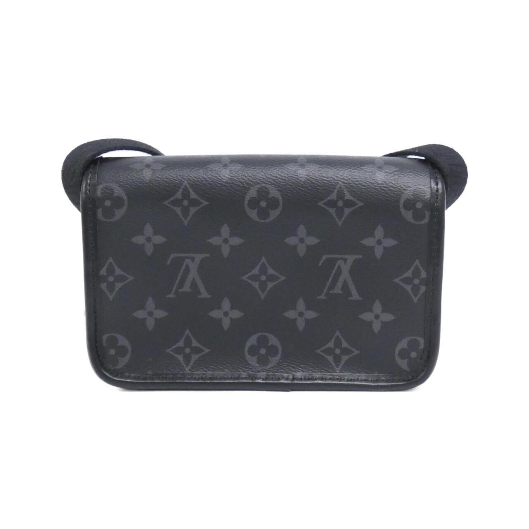 Louis Vuitton Black Coated Canvas Shoulder Bag (Pre-Owned)
