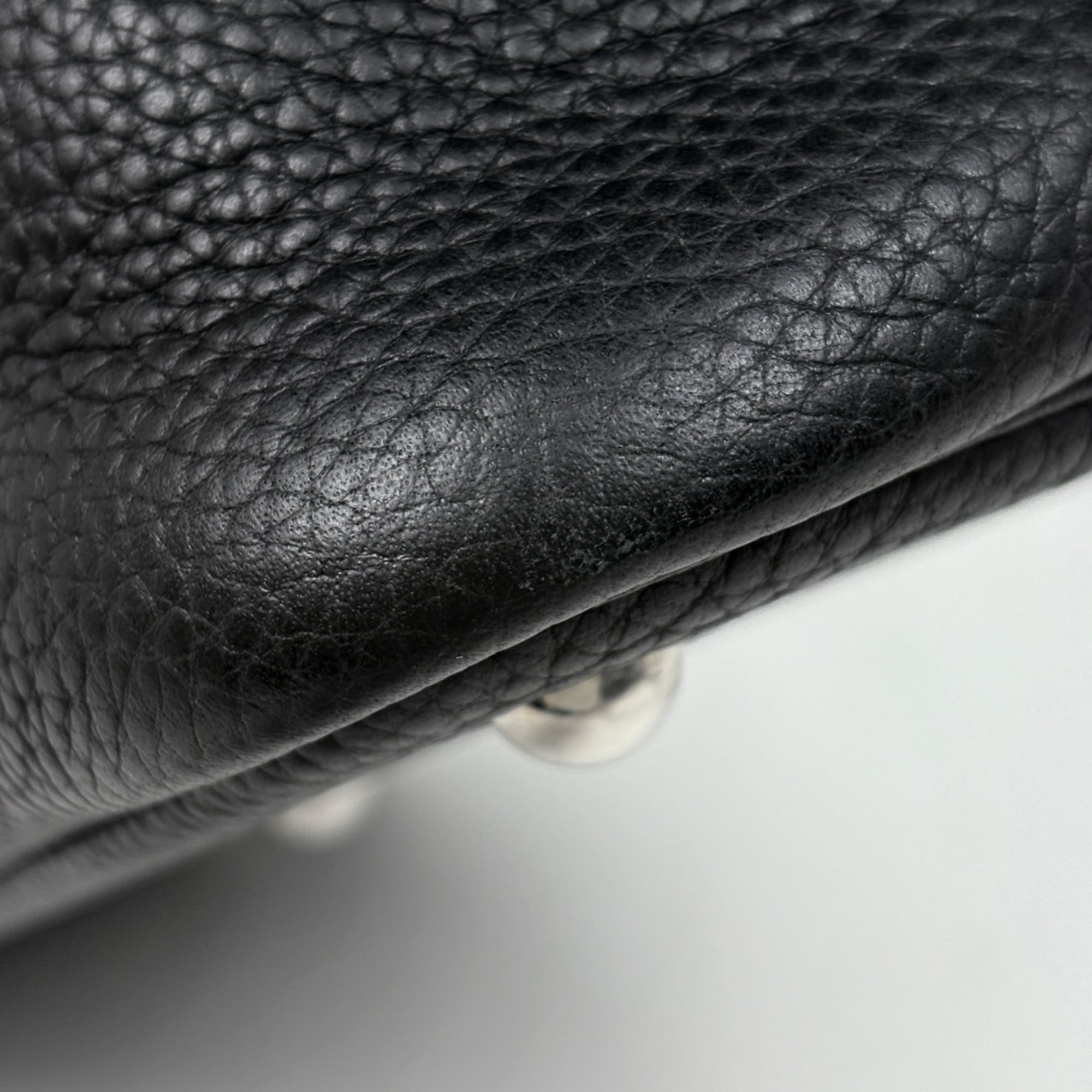 Hermes Bolide Black Togo Leather Handbag (Pre-Owned)