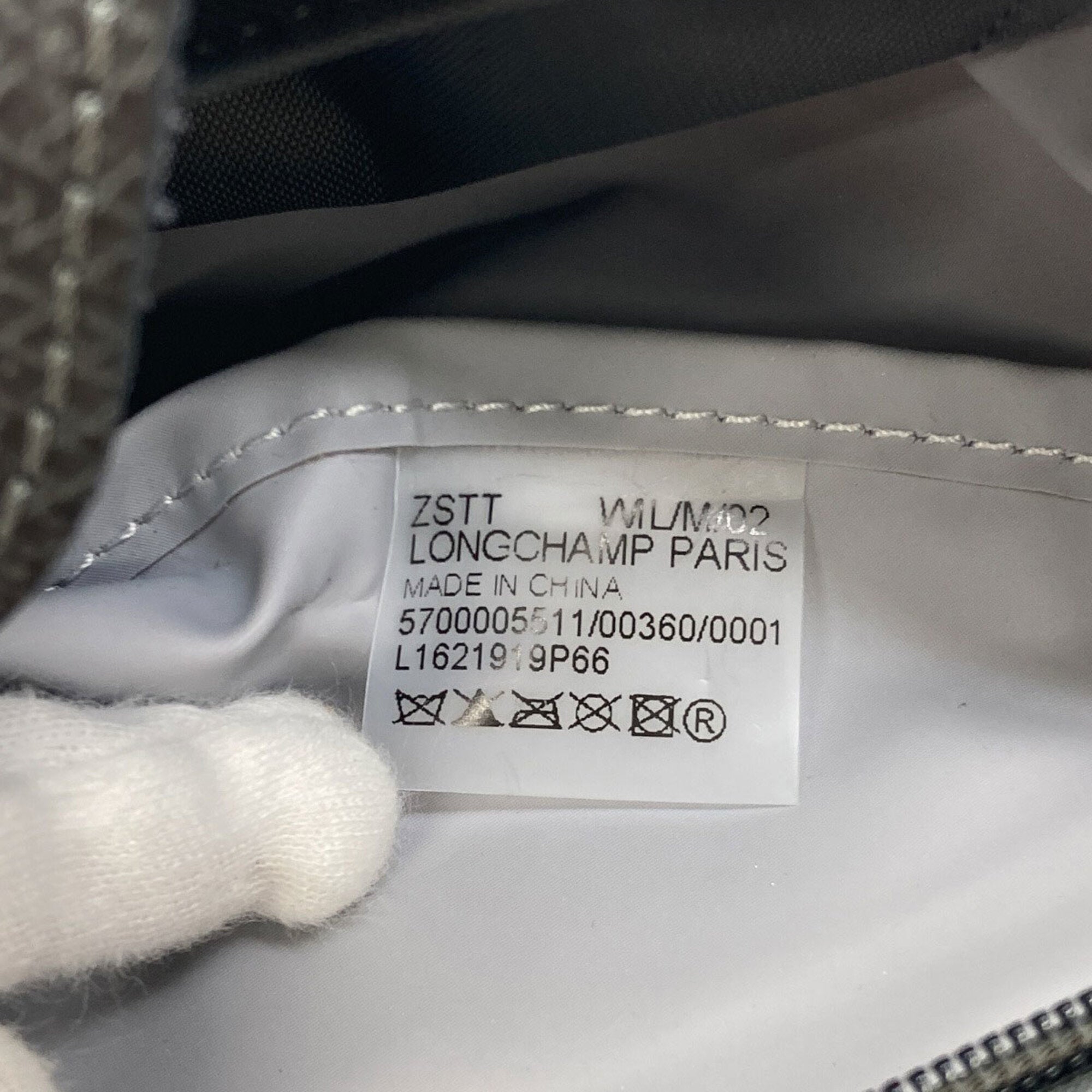 Longchamp Le Pliage Gray Nylon Handbag (Pre-Owned)