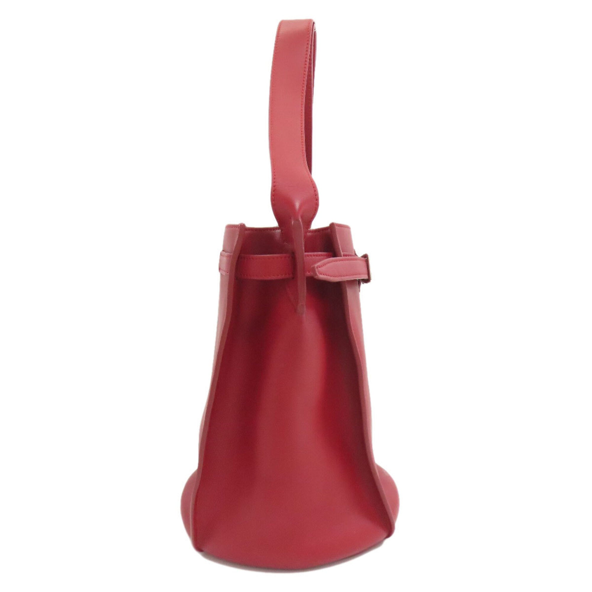 Celine Red Color Leather Shoulder Bag (Pre-Owned)