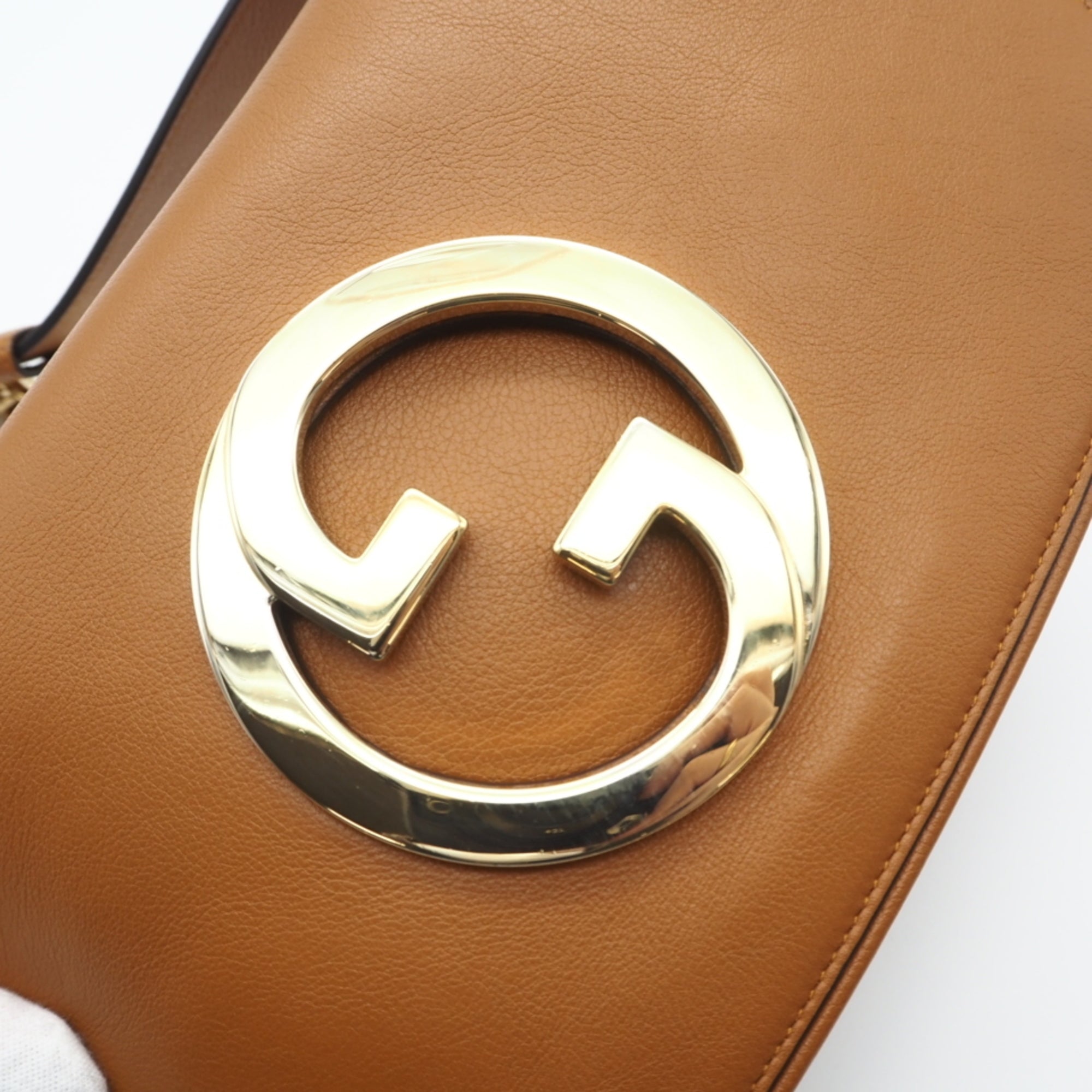 Gucci Camel Leather Shoulder Bag (Pre-Owned)