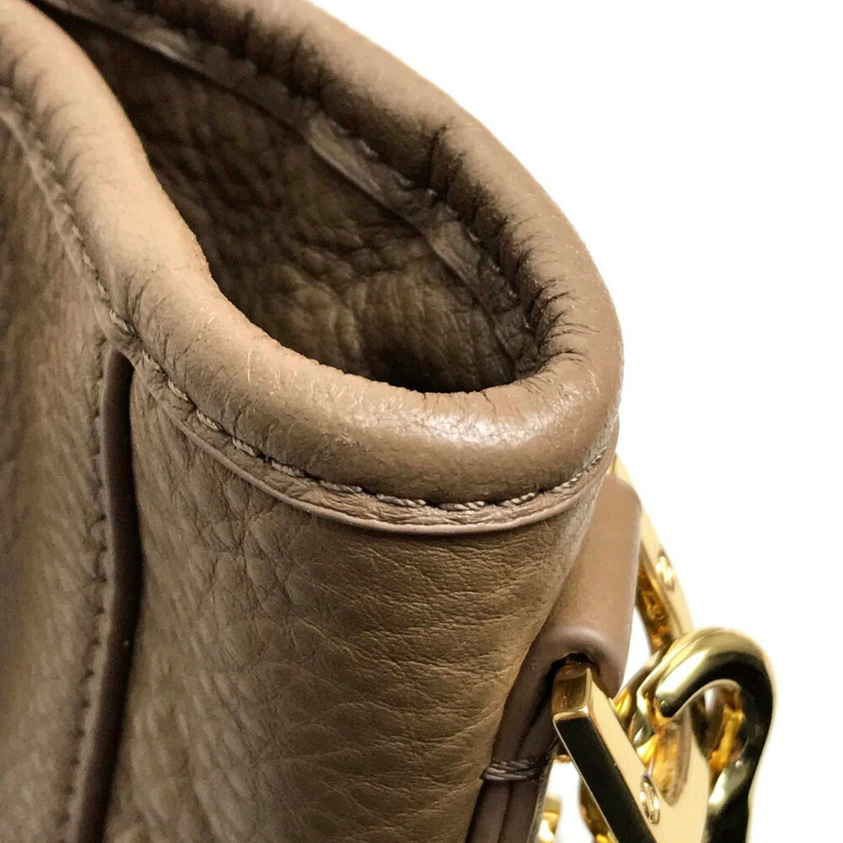 Tory Burch Brown Leather Handbag Shoulder Bag Tote Bag (Pre-Owned)