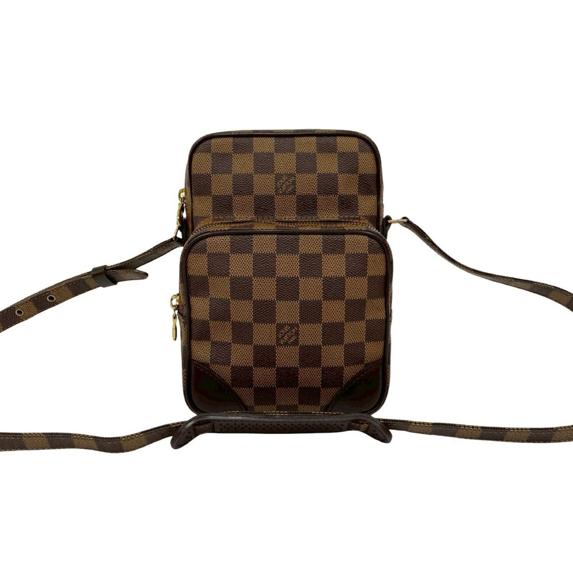 Louis Vuitton Brown Leather Pvc Pochette Shoulder Bag (Pre-Owned)