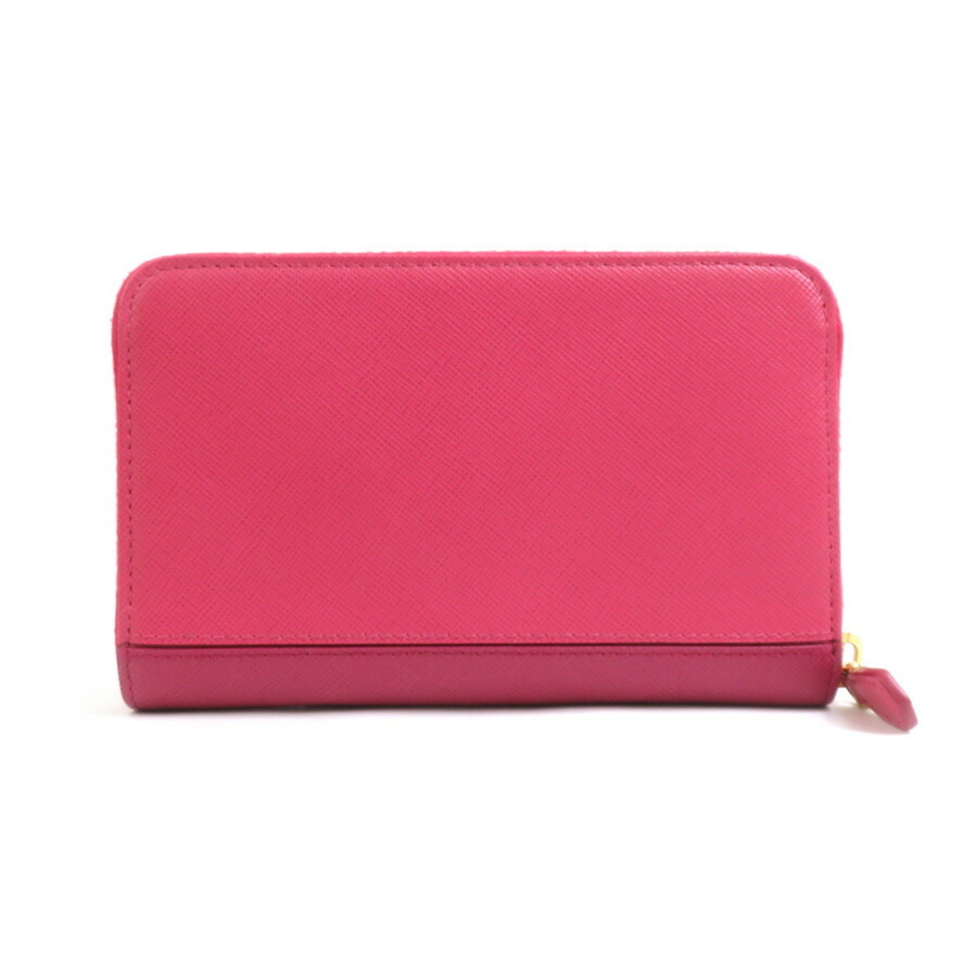 Prada Pink Leather Coin Purse/Coin Case (Pre-Owned)