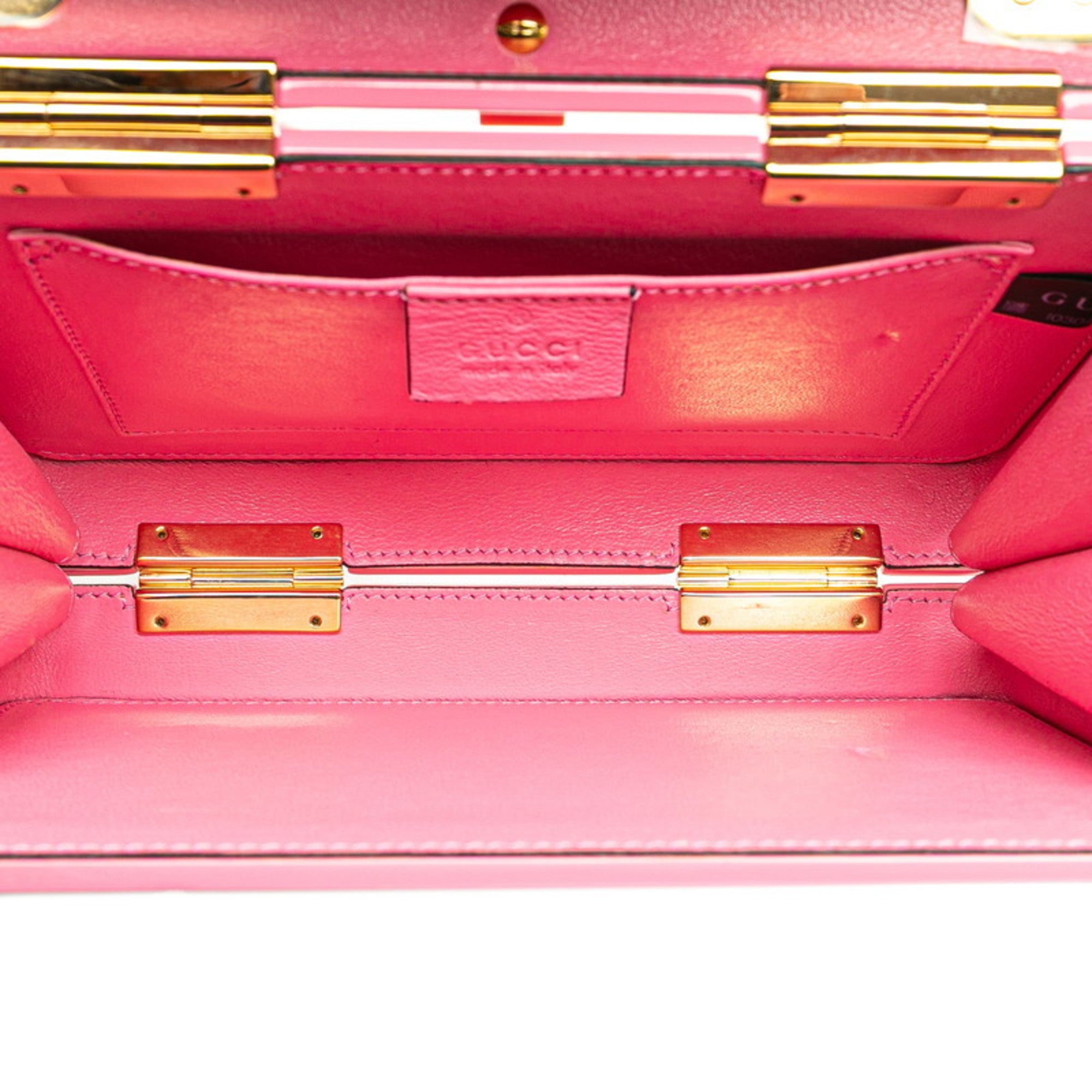 Gucci Pink Plastic Handbag Shoulder Bag (Pre-Owned)