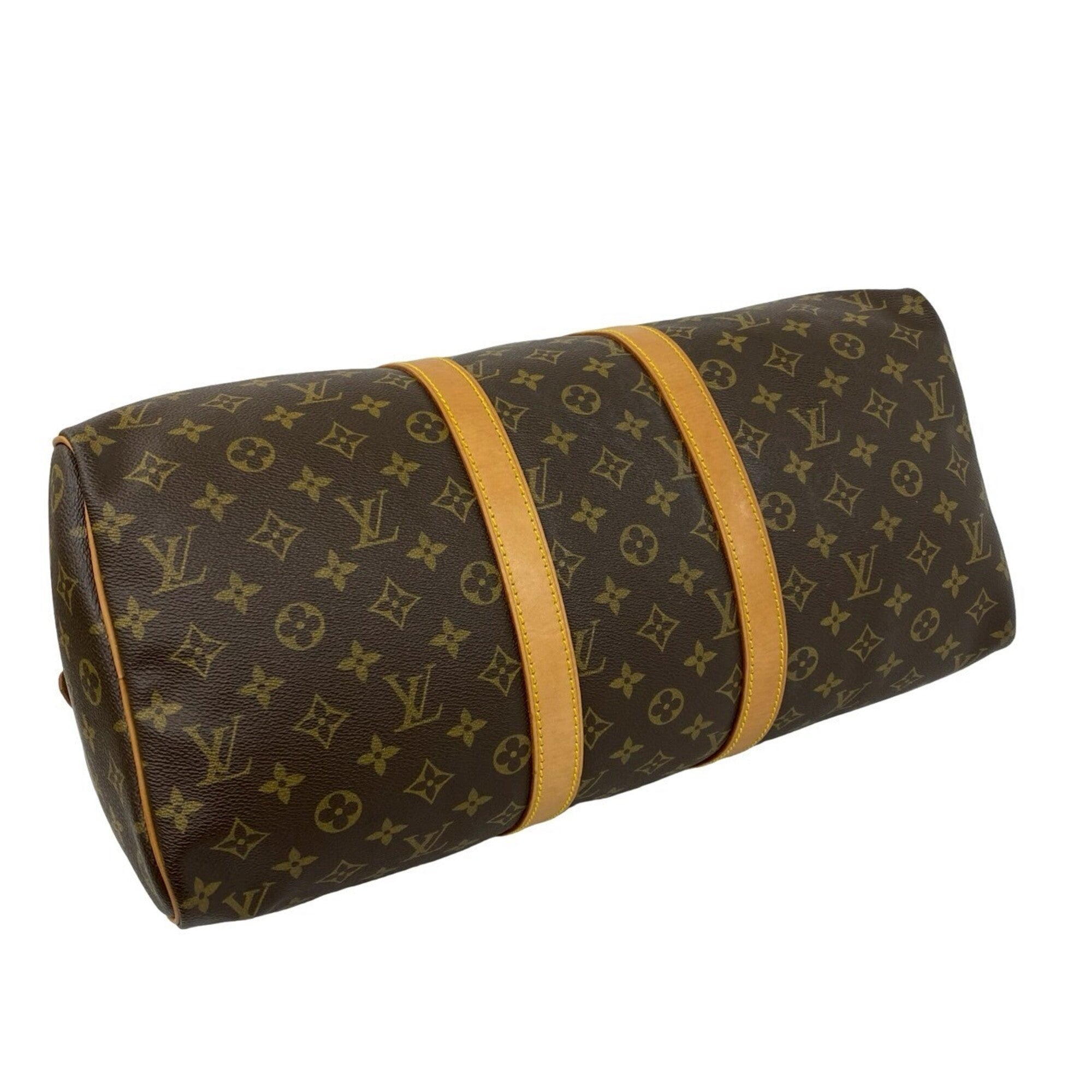 Louis Vuitton Brown Leather Pvc Boston Bag (Pre-Owned)