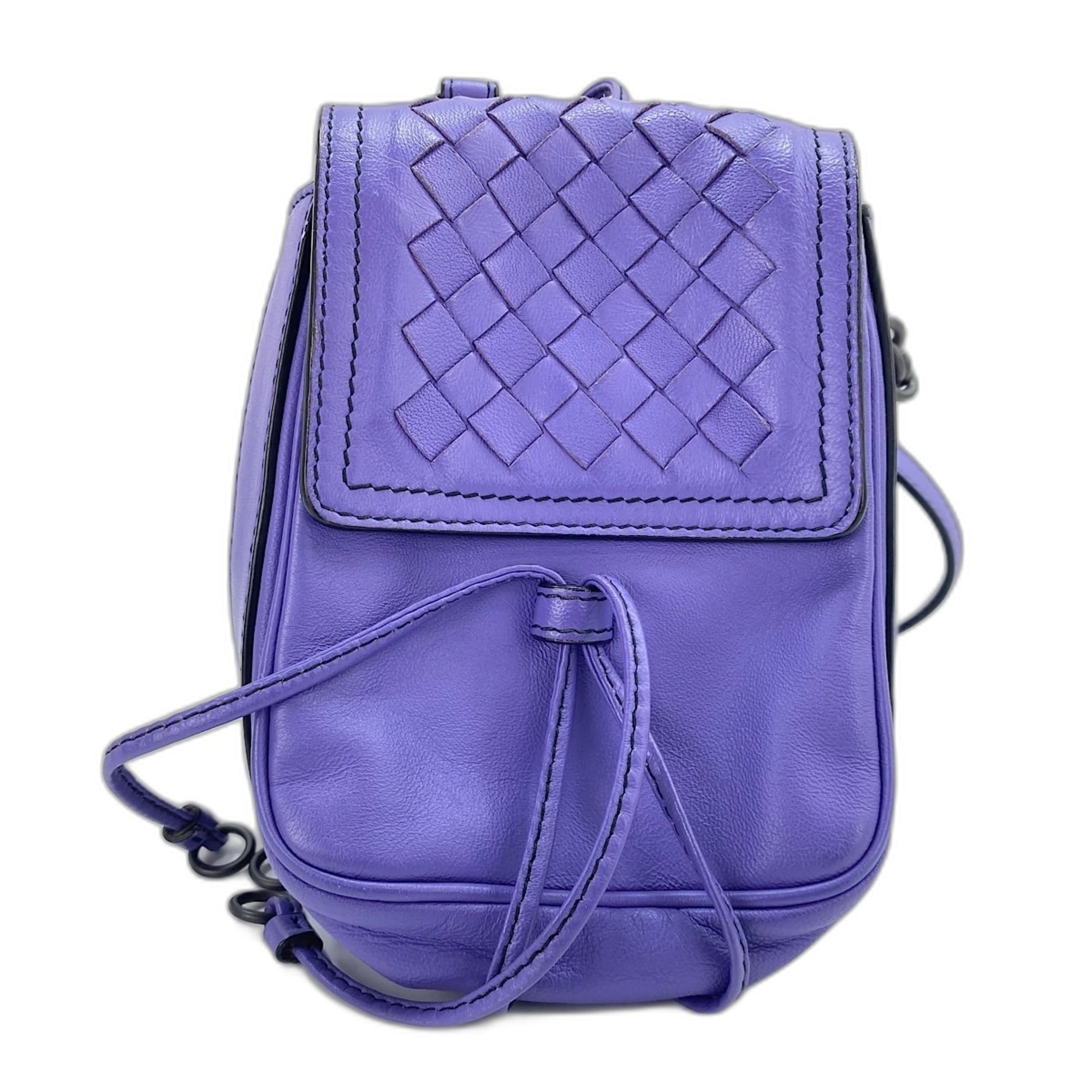 Bottega Veneta Purple Shoulder Bag (Pre-Owned)