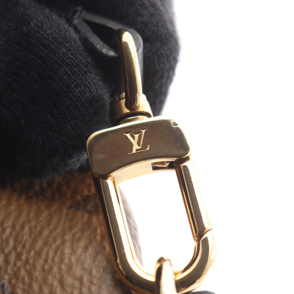 Louis Vuitton Black Brown Coated Canvas Leather Backpack Handbag (Pre-Owned)