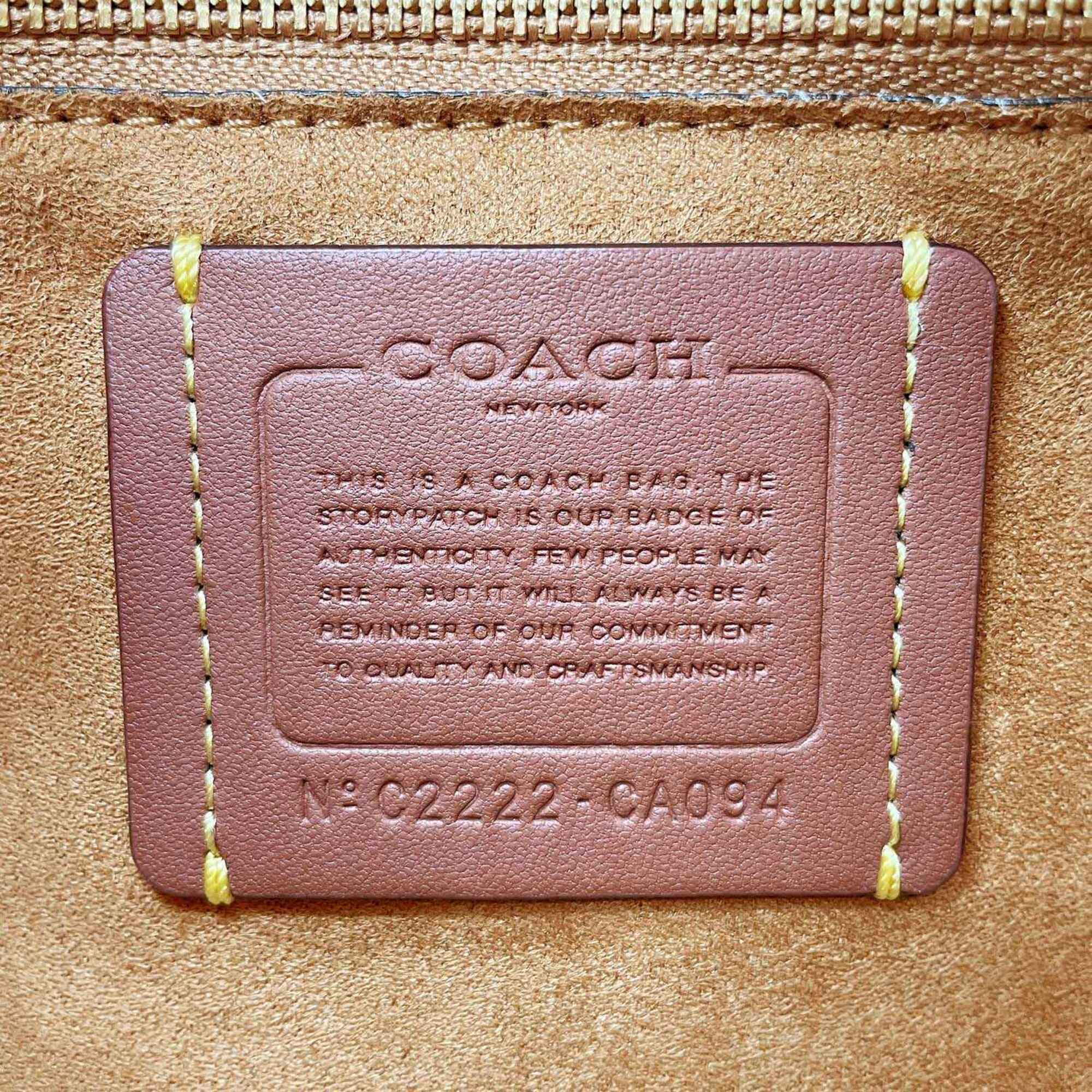 Coach Black Leather Shoulder Bag (Pre-Owned)