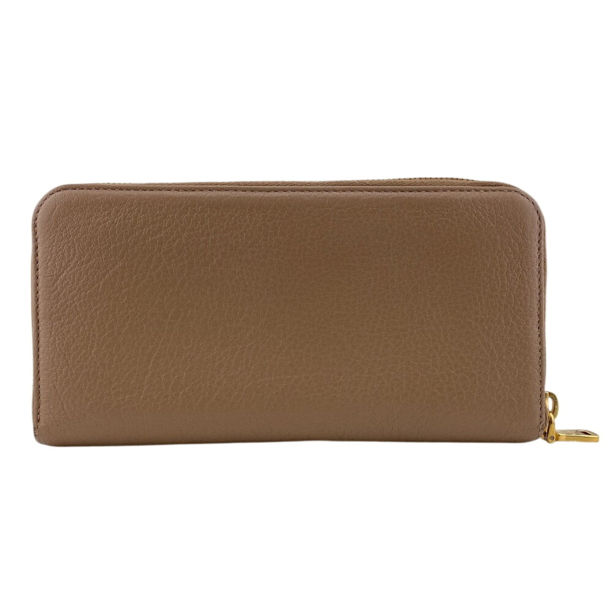 Miu Miu Beige Beige Gold Leather (Pre-Owned)